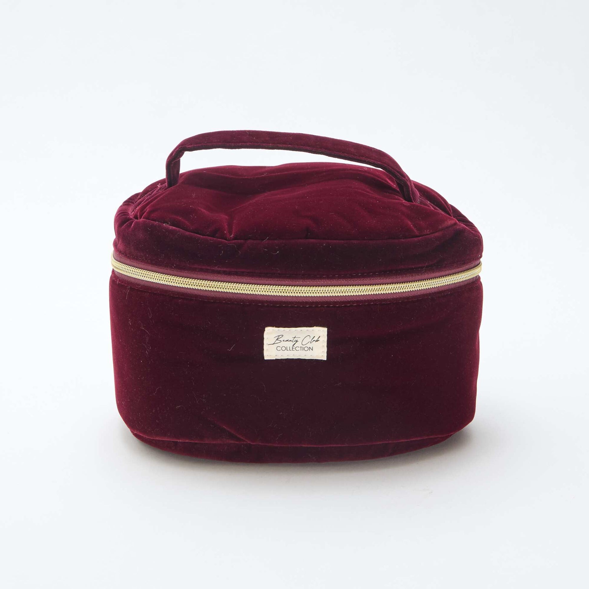 Trousse Vanity en velours ROUGE