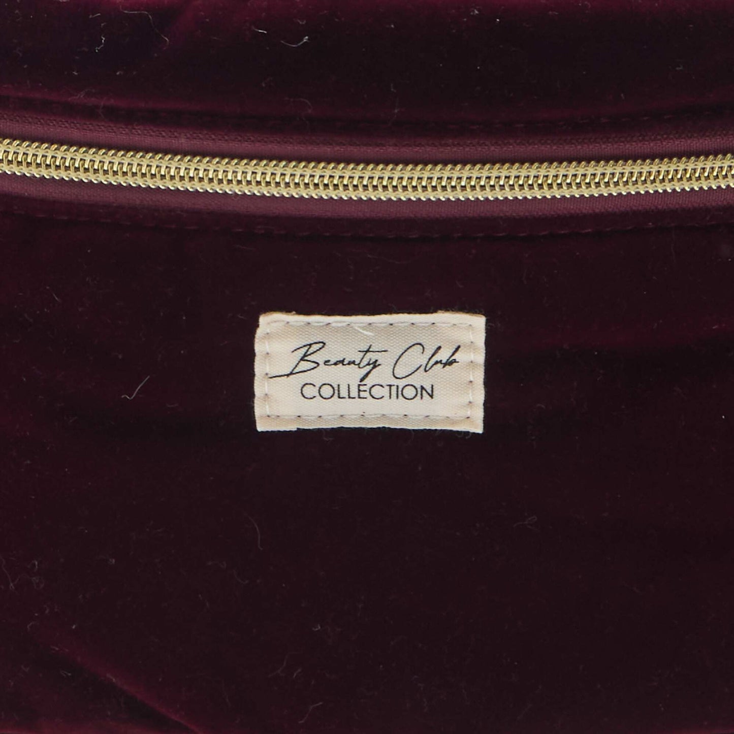 Trousse Vanity en velours ROUGE