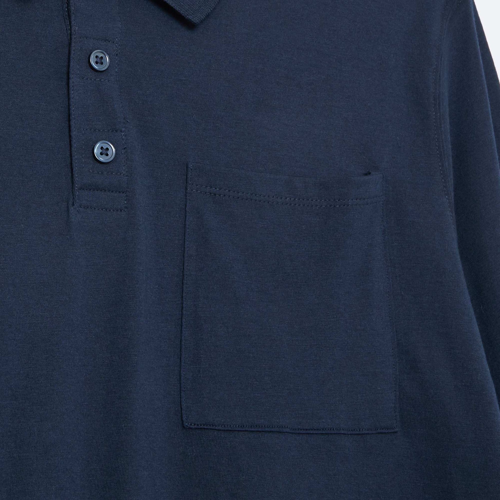 Polo manches longues - So Easy BLEU