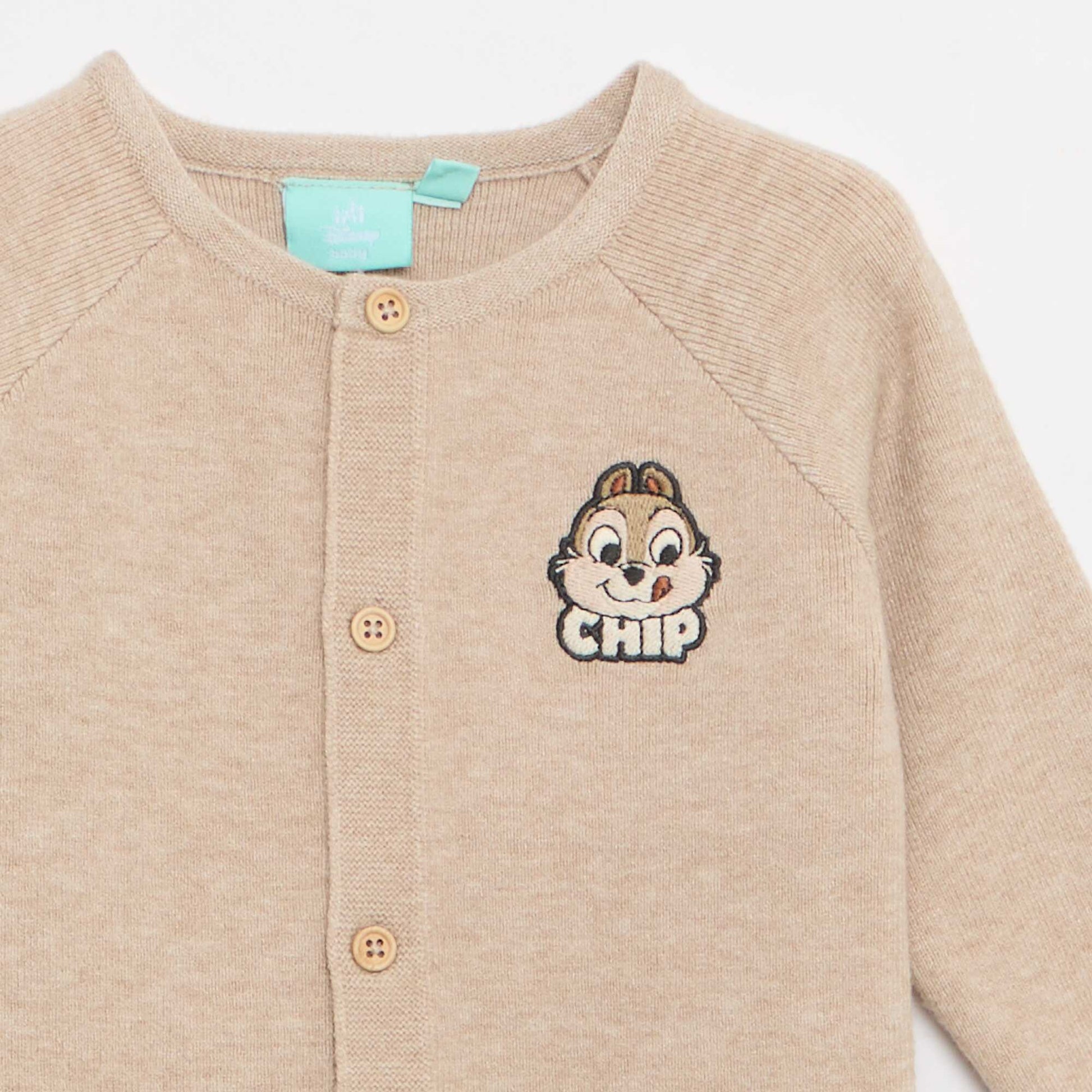 Combinaison longue en maille tricot 'Tic & Tac' 'Disney' MARRON
