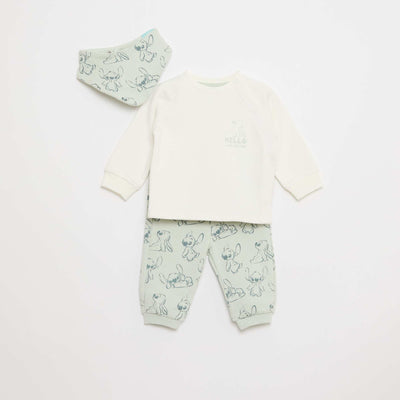 Ensemble sweat - pantalon + Bandana - 2 pièces VERT