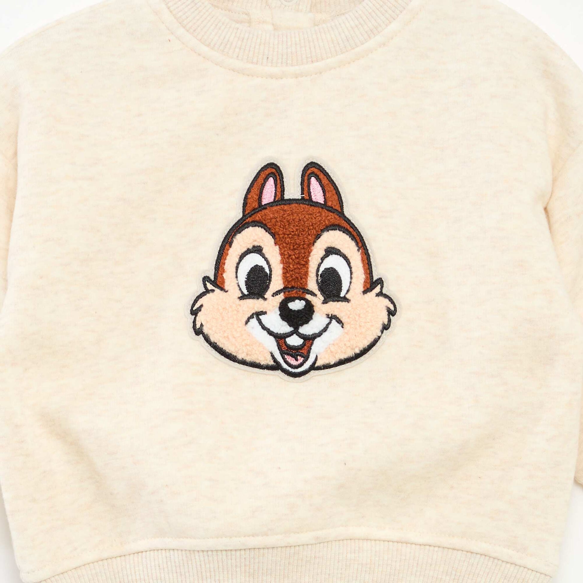 Pull col rond 'Disney' 'Tic&tac' uni BEIGE