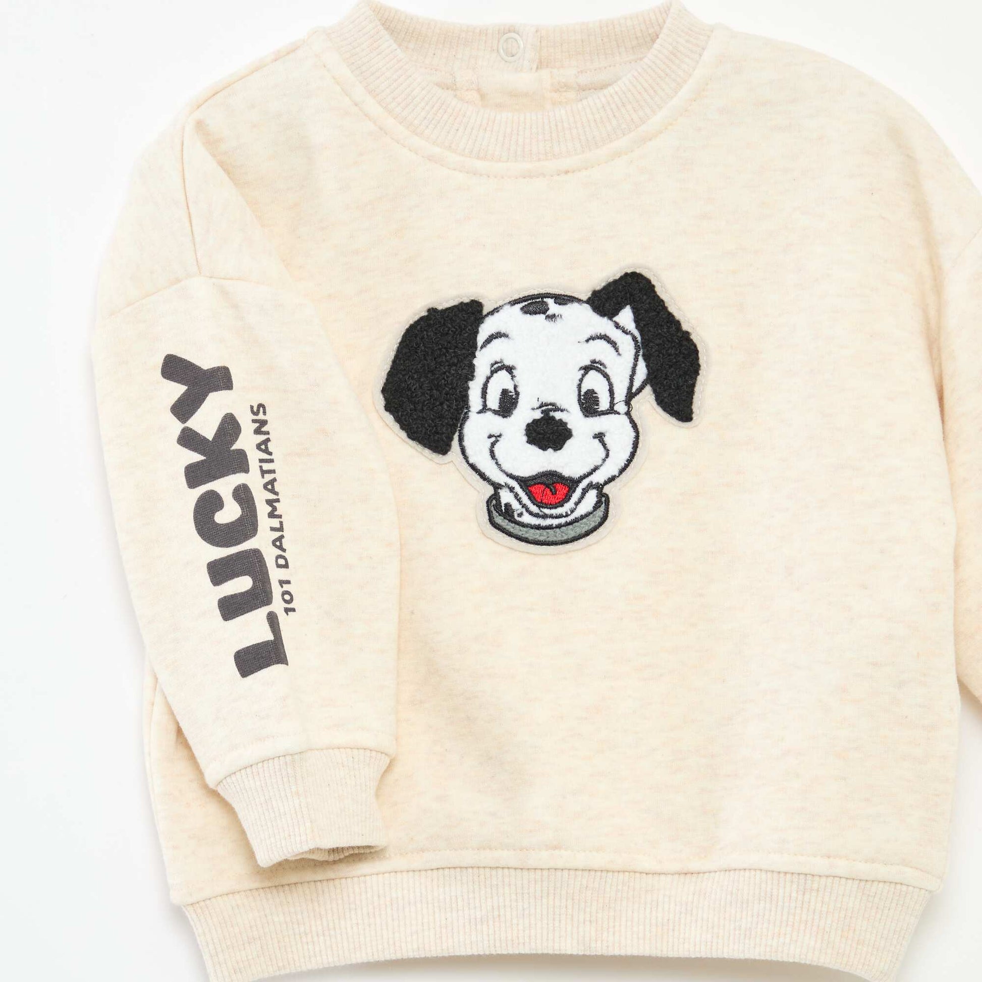 Pull col rond 'Disney' 'Dalmatien' uni BEIGE