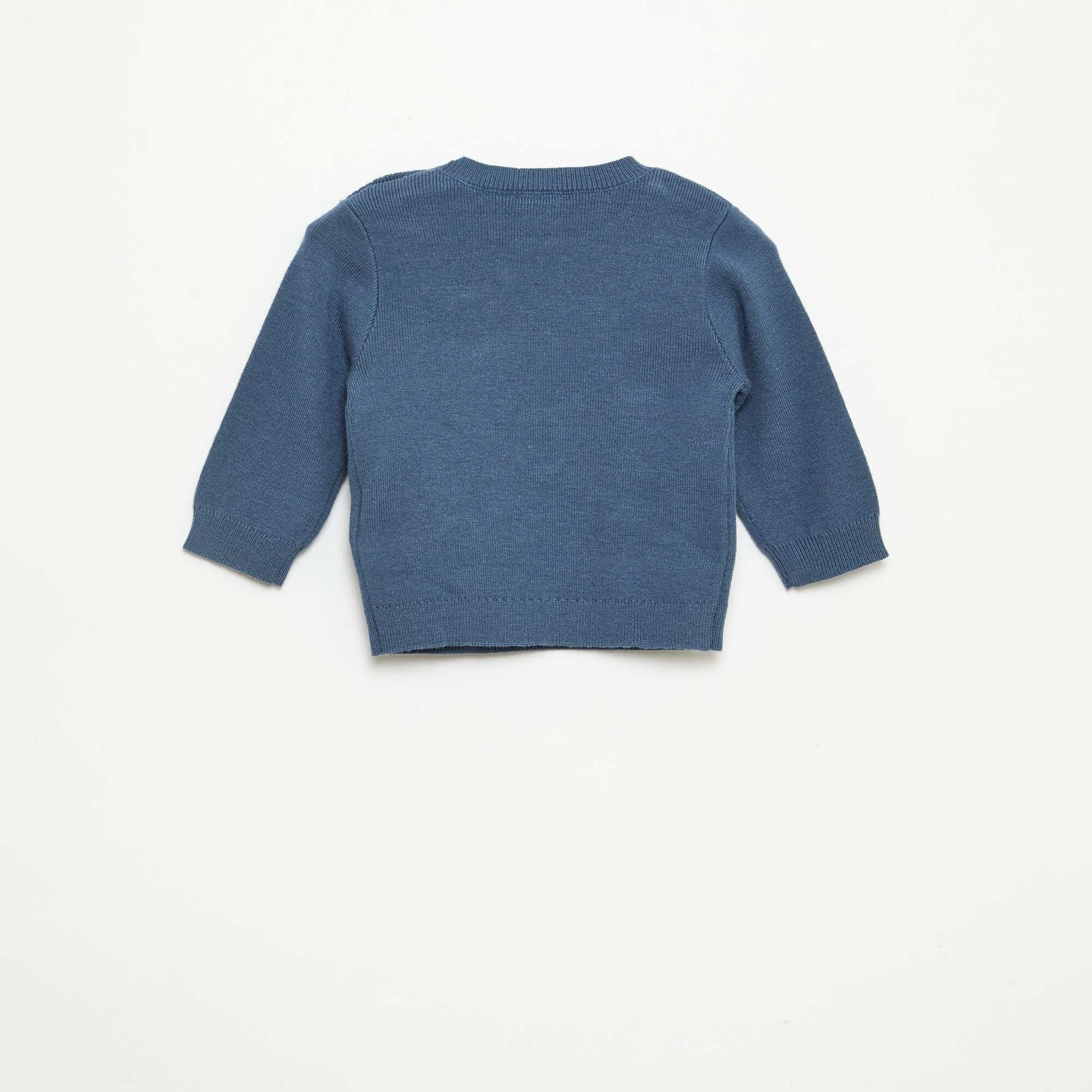 Pull col rond tricot 'Disney' 'Mickey' BLEU