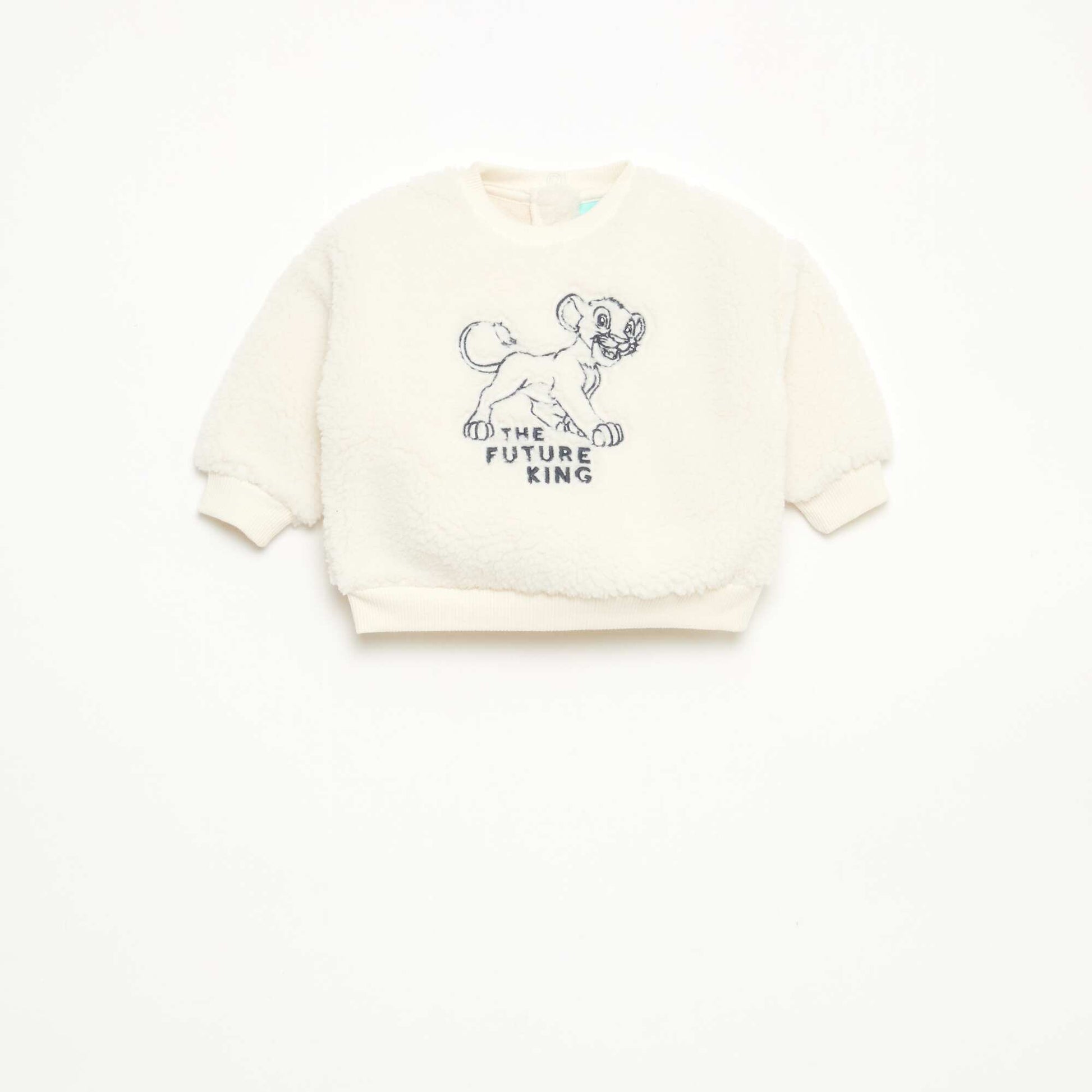 Ensemble sweat + pantalon 'Disney' 'Simba' en coton BLANC