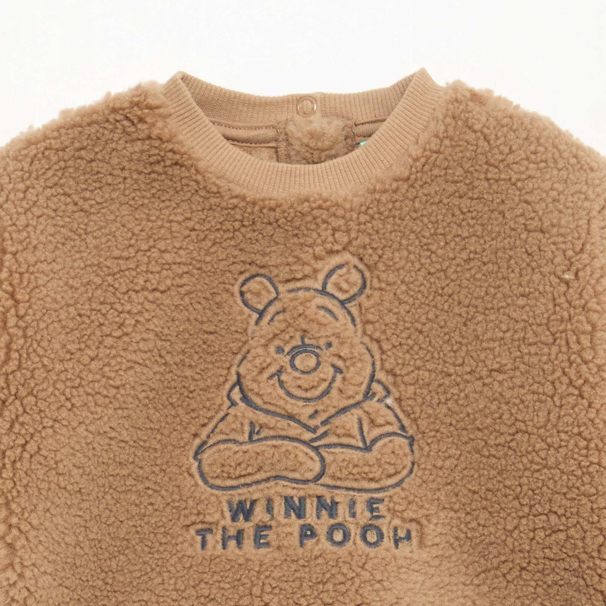 Ensemble sweat + pantalon 'Disney' 'Winnie' en coton BEIGE