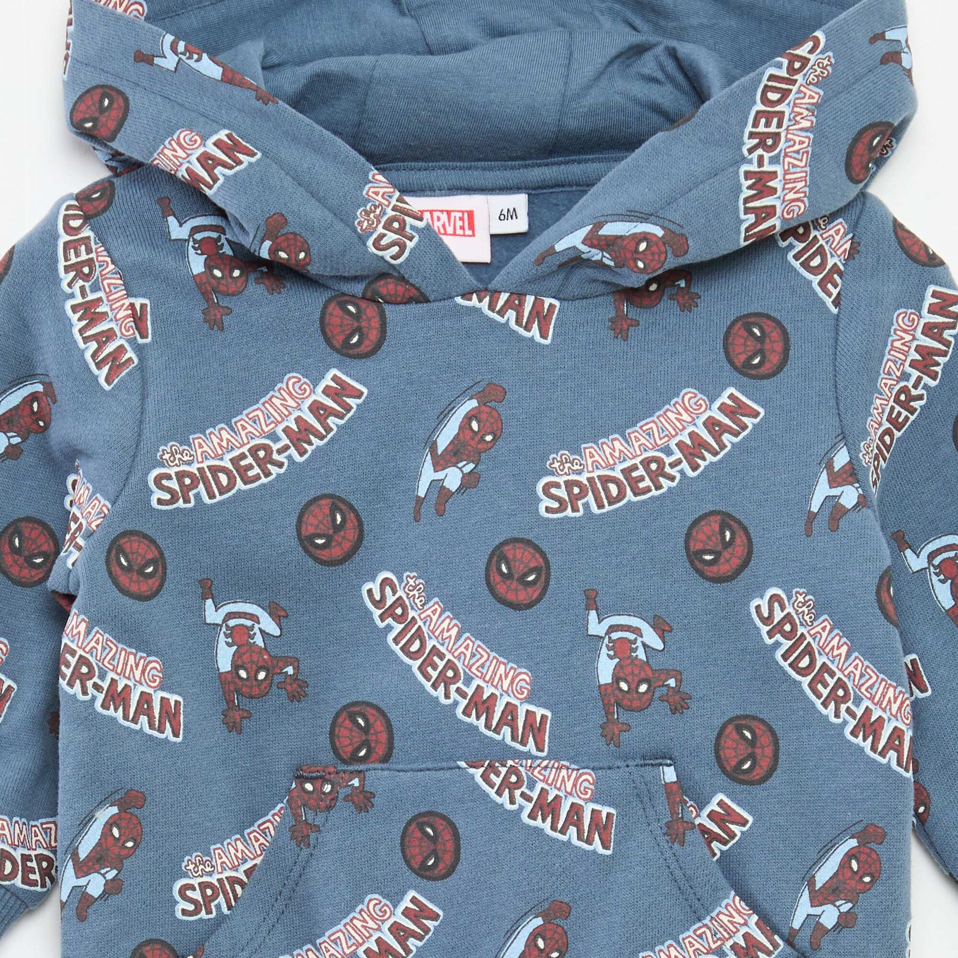 Sweat à capuche 'Marvel' ' Spiderman en coton BLEU