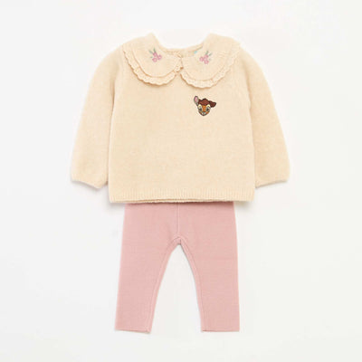 Ensemble pull + legging 'Disney' 'Bambie' BEIGE