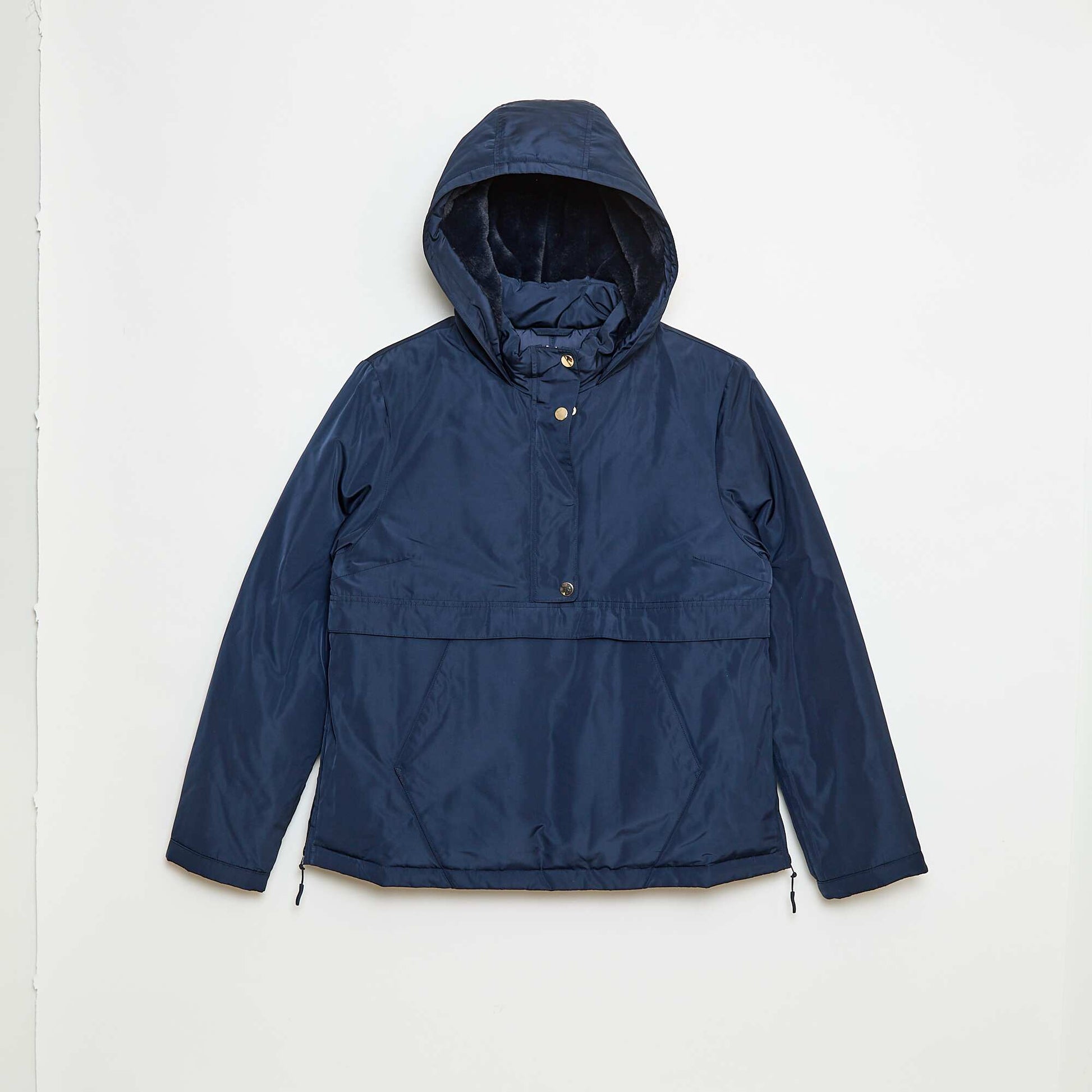 Parka déperlante avec capuche fourrée - So Easy BLEU