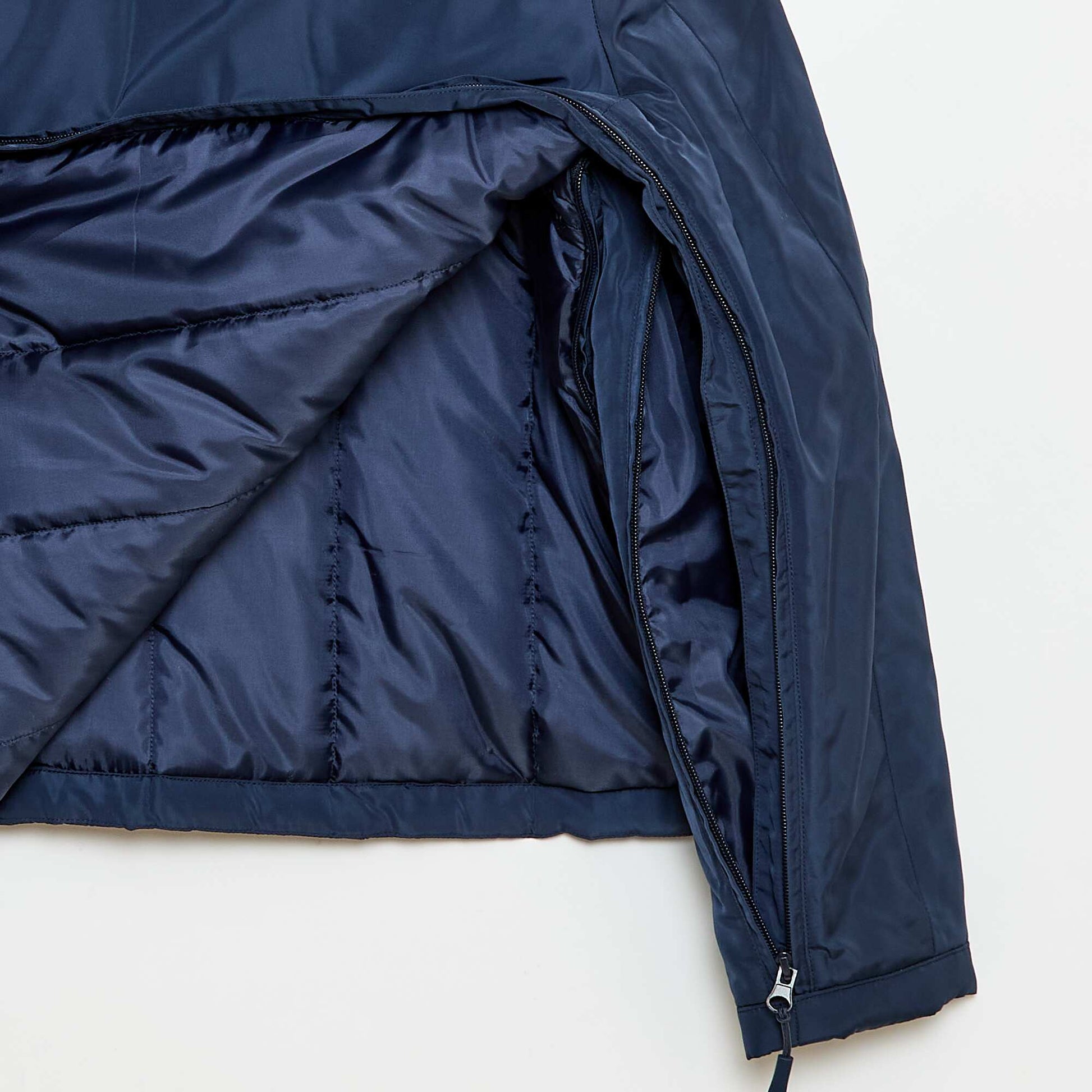 Parka déperlante avec capuche fourrée - So Easy BLEU