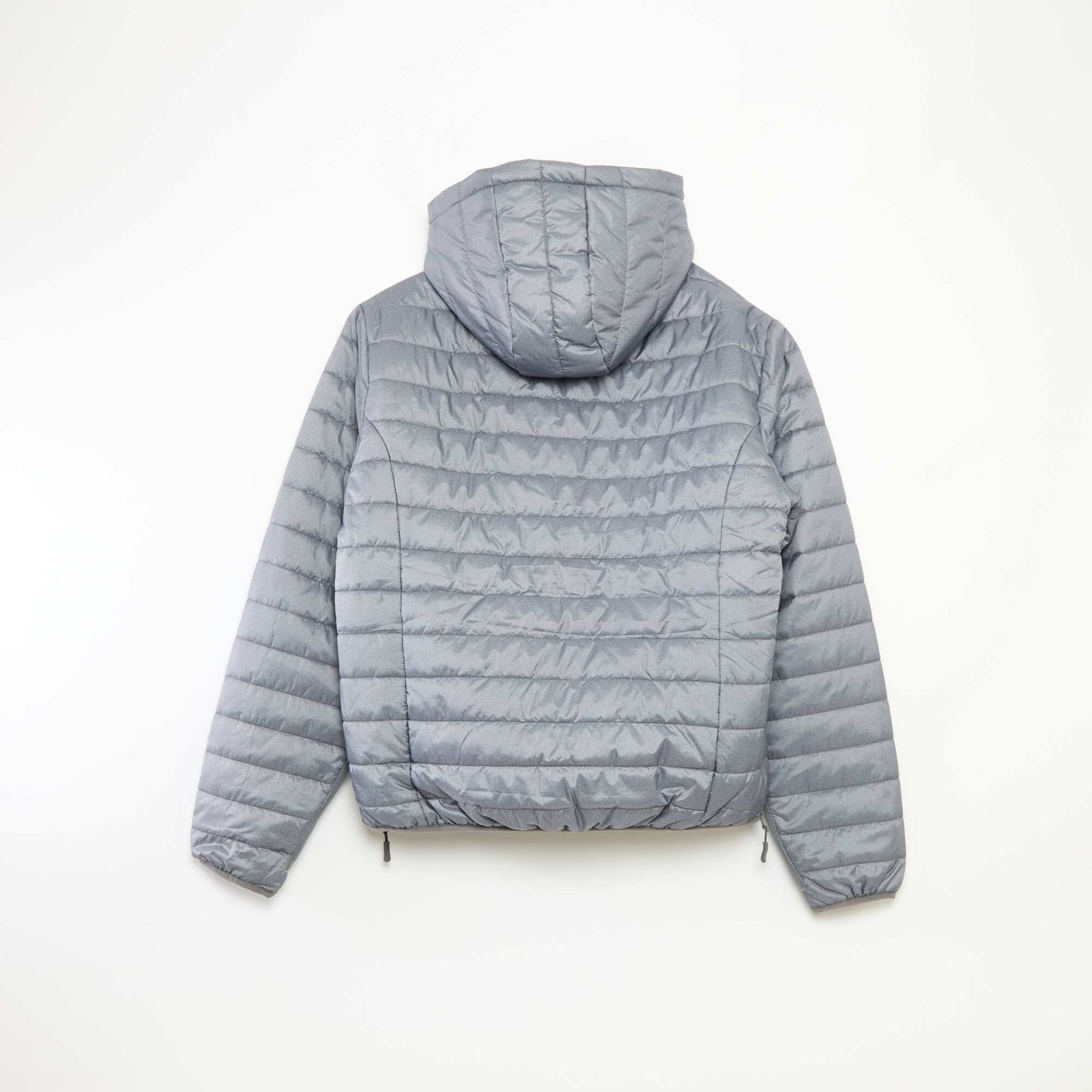 Doudoune à capuche matelassée GRIS