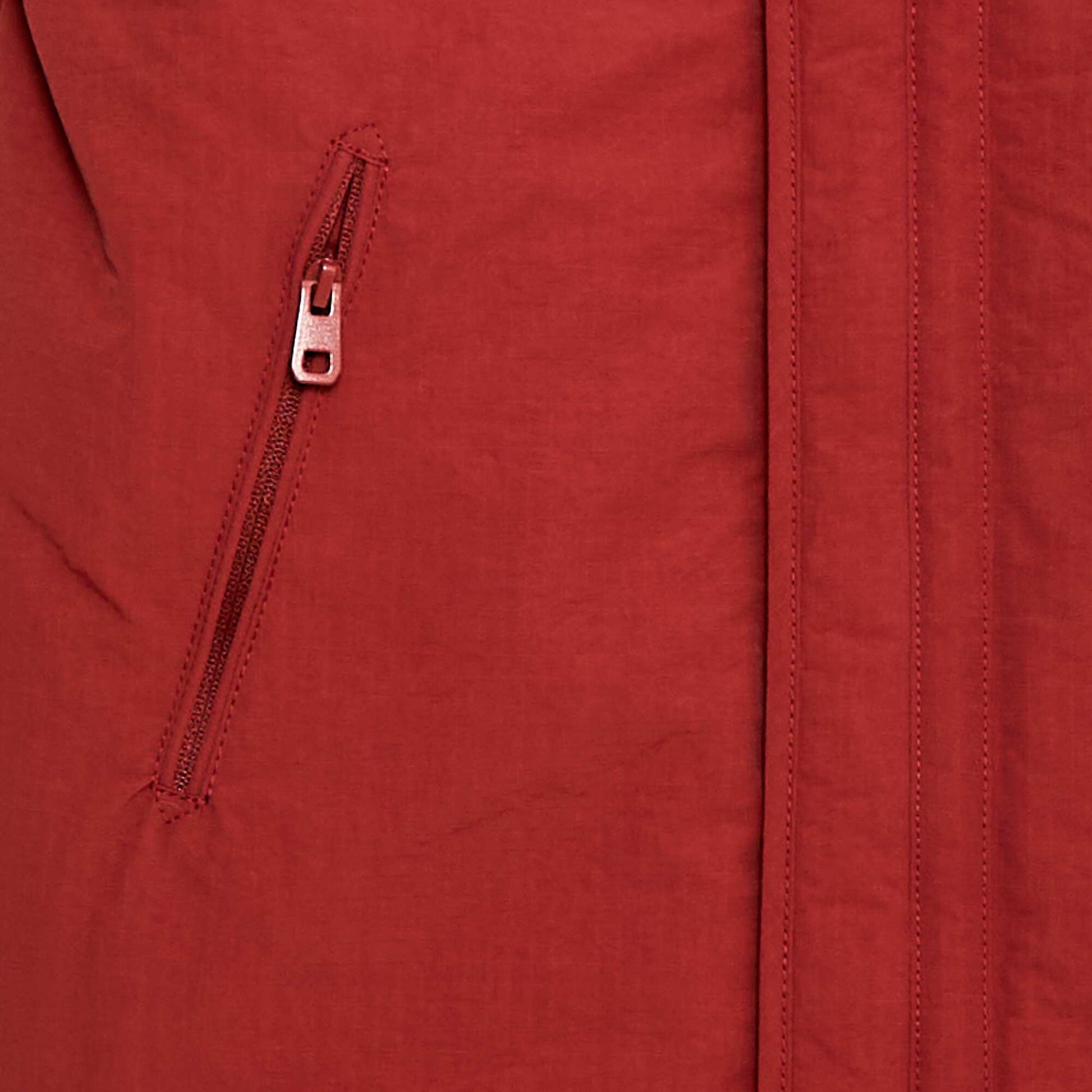 Parka à capuche ROUGE