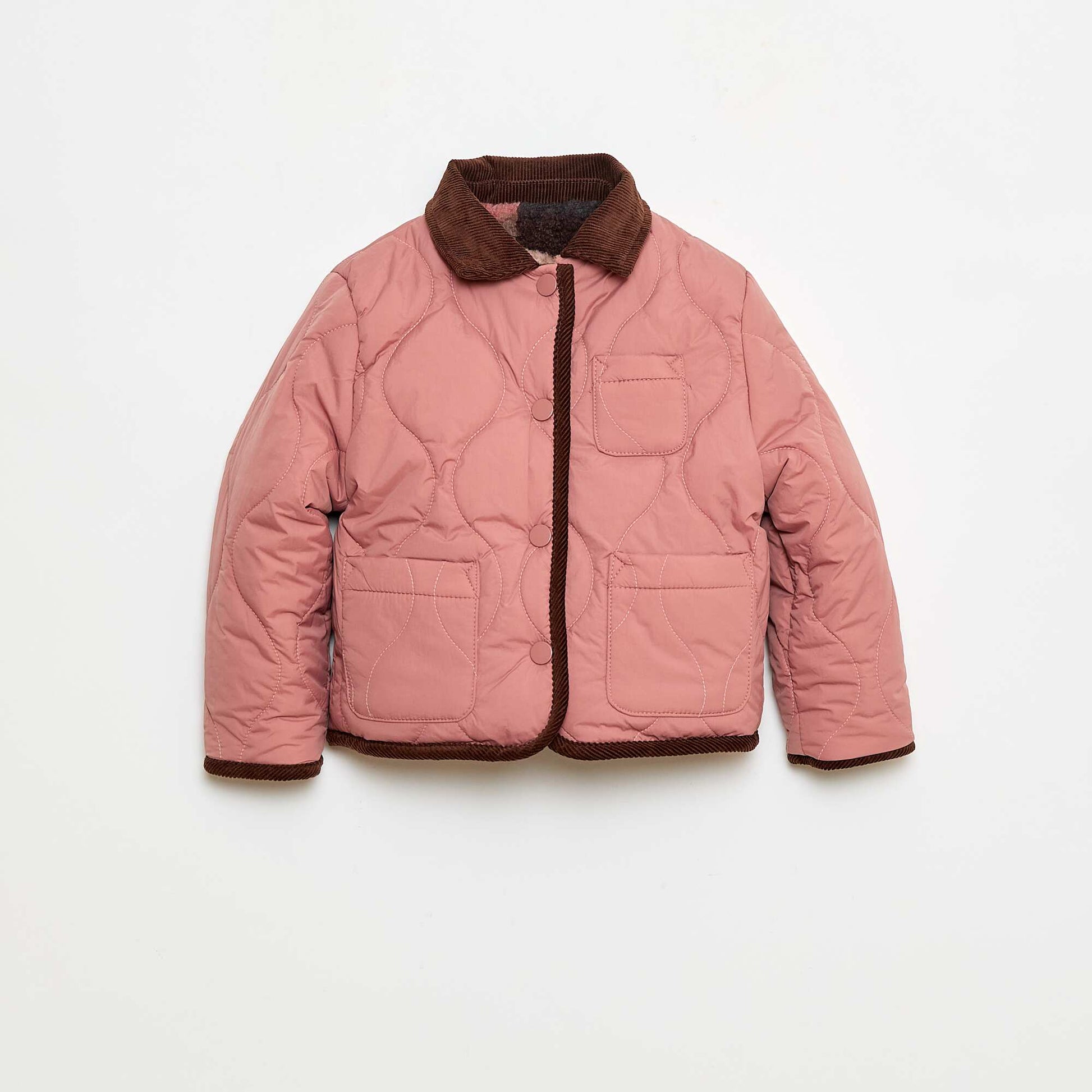 Veste chaude style workwear réversible ROSE