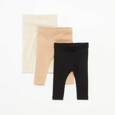 Lot de 3 leggins long MARRON