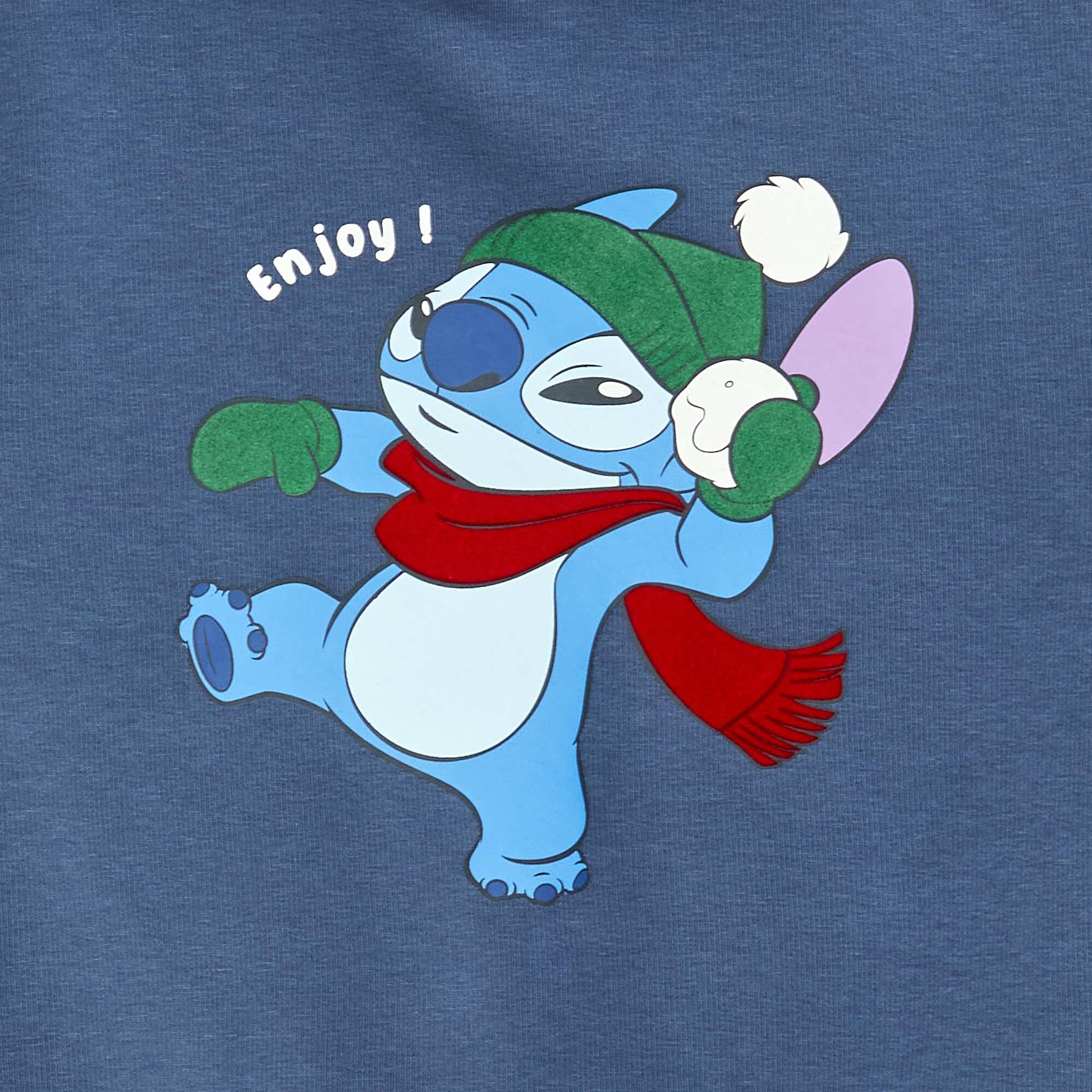 Sweat à capuche 'Stitch' de 'Disney' BLEU