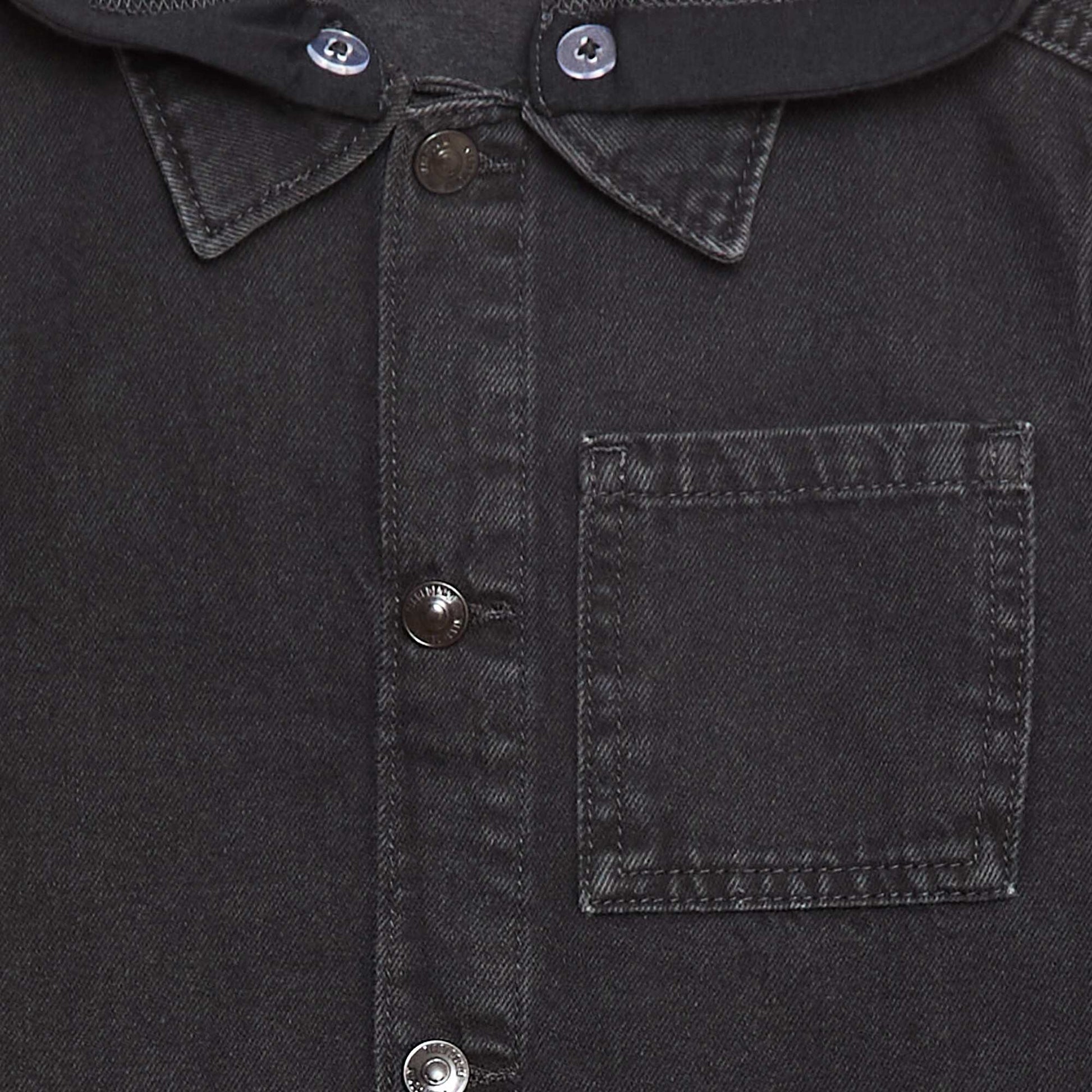 Veste en jean avec capuche GRIS