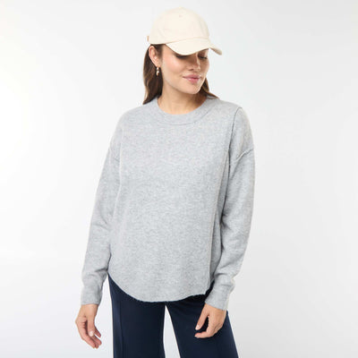 Pull d'allaitement en maille douce GRIS