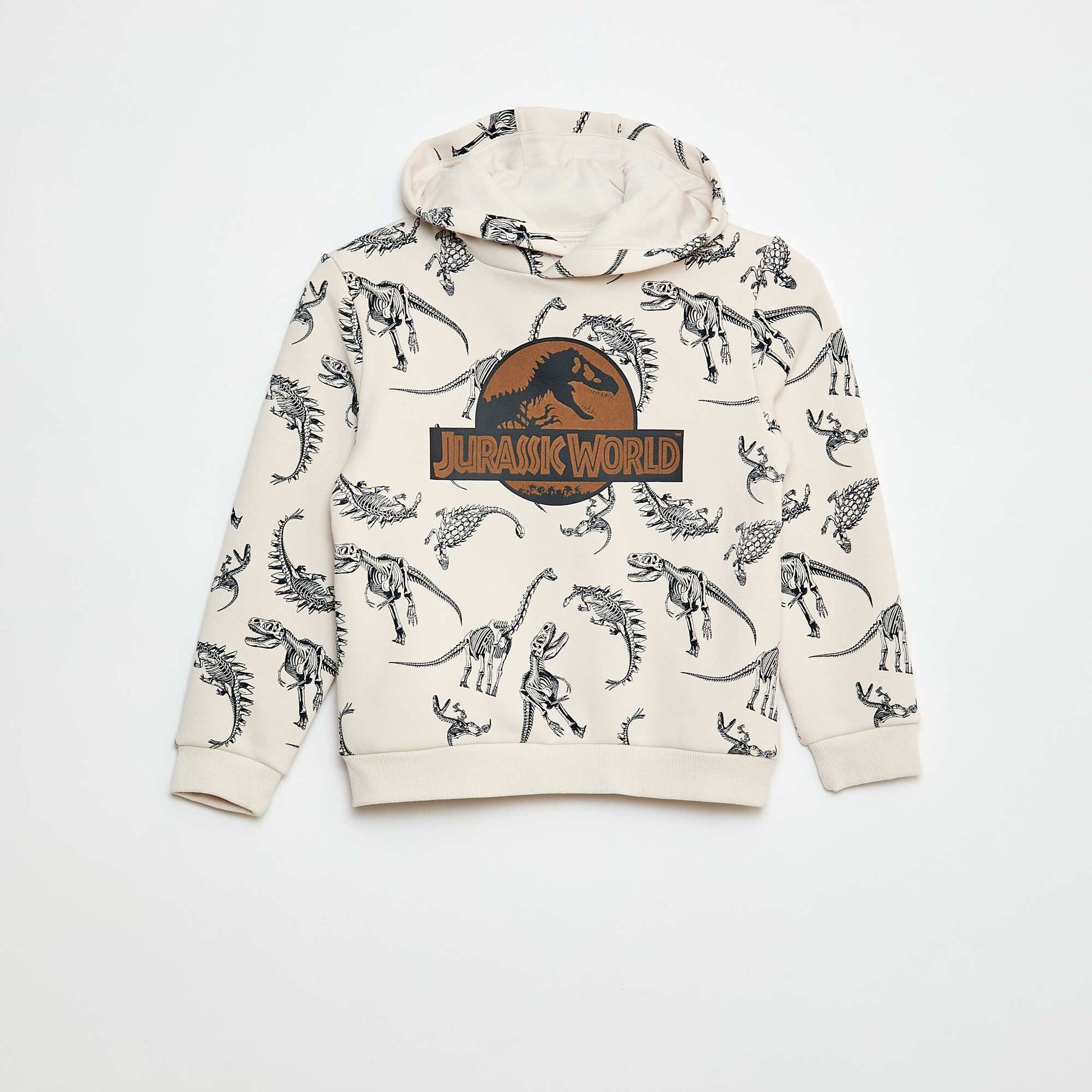 Sweat à capuche 'Jurassic World' à motif BLANC