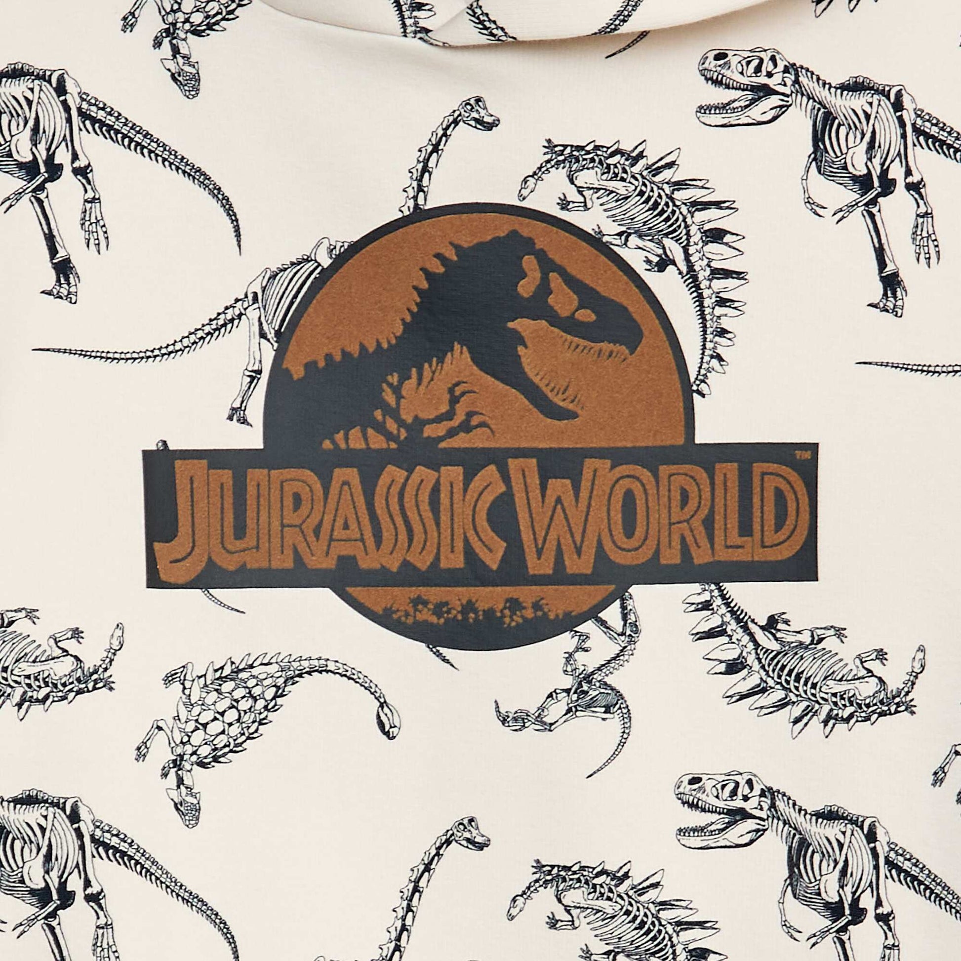 Sweat à capuche 'Jurassic World' à motif BLANC