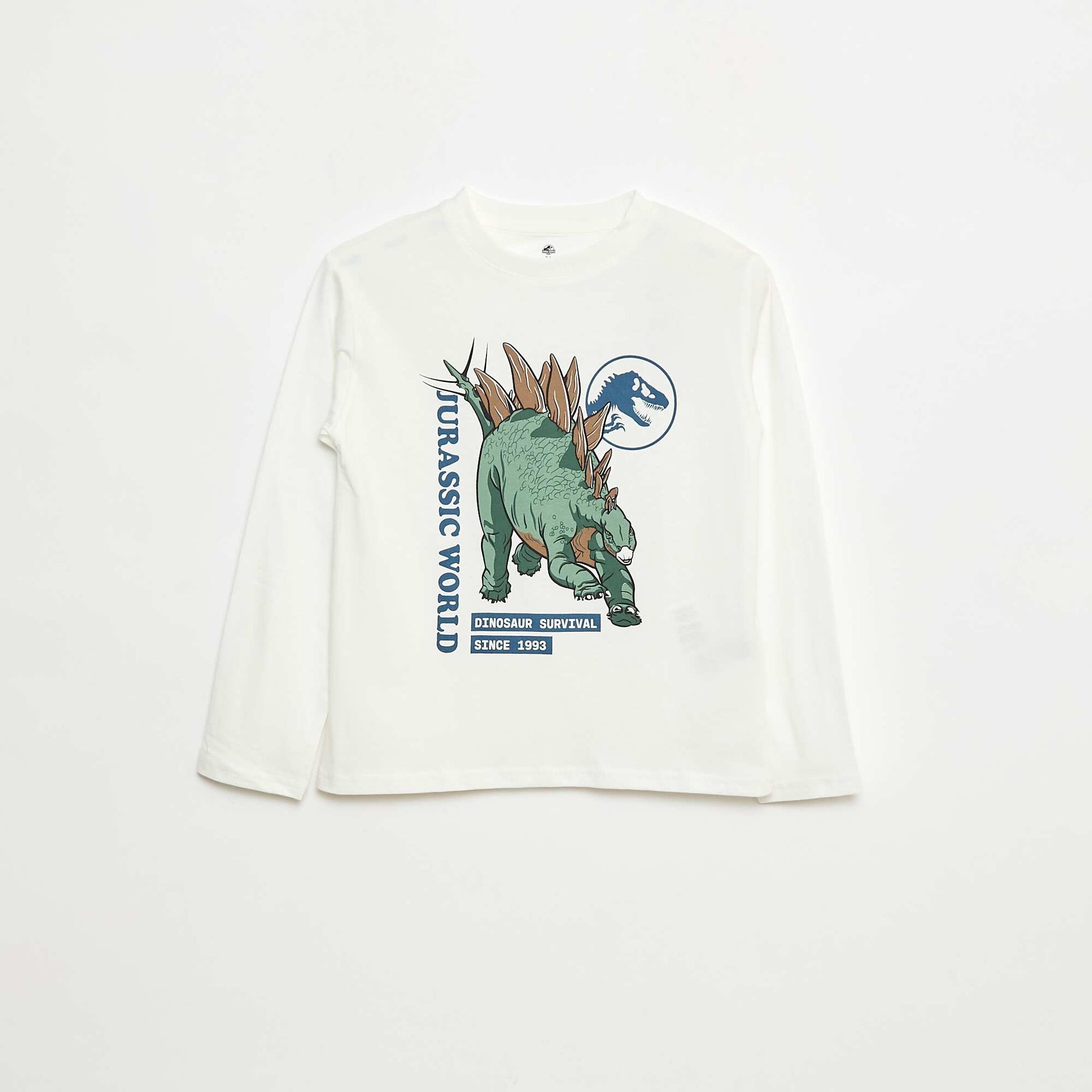 T-shirt 'Jurassic World' en coton uni BLANC
