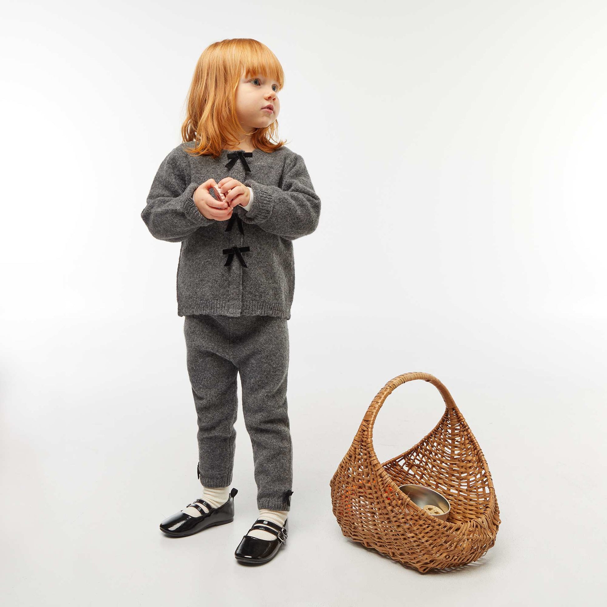 Legging en maille tricot GRIS
