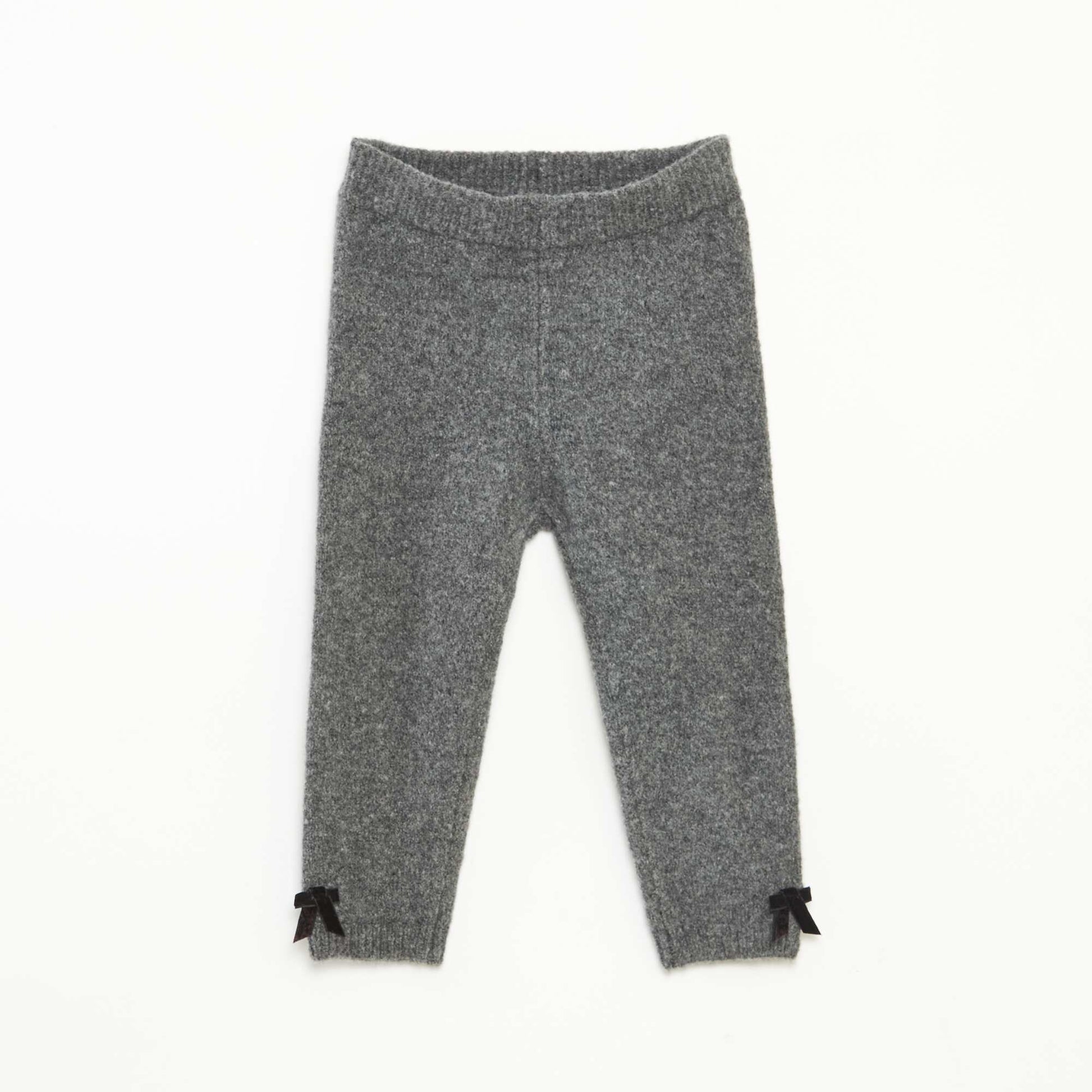 Legging en maille tricot GRIS