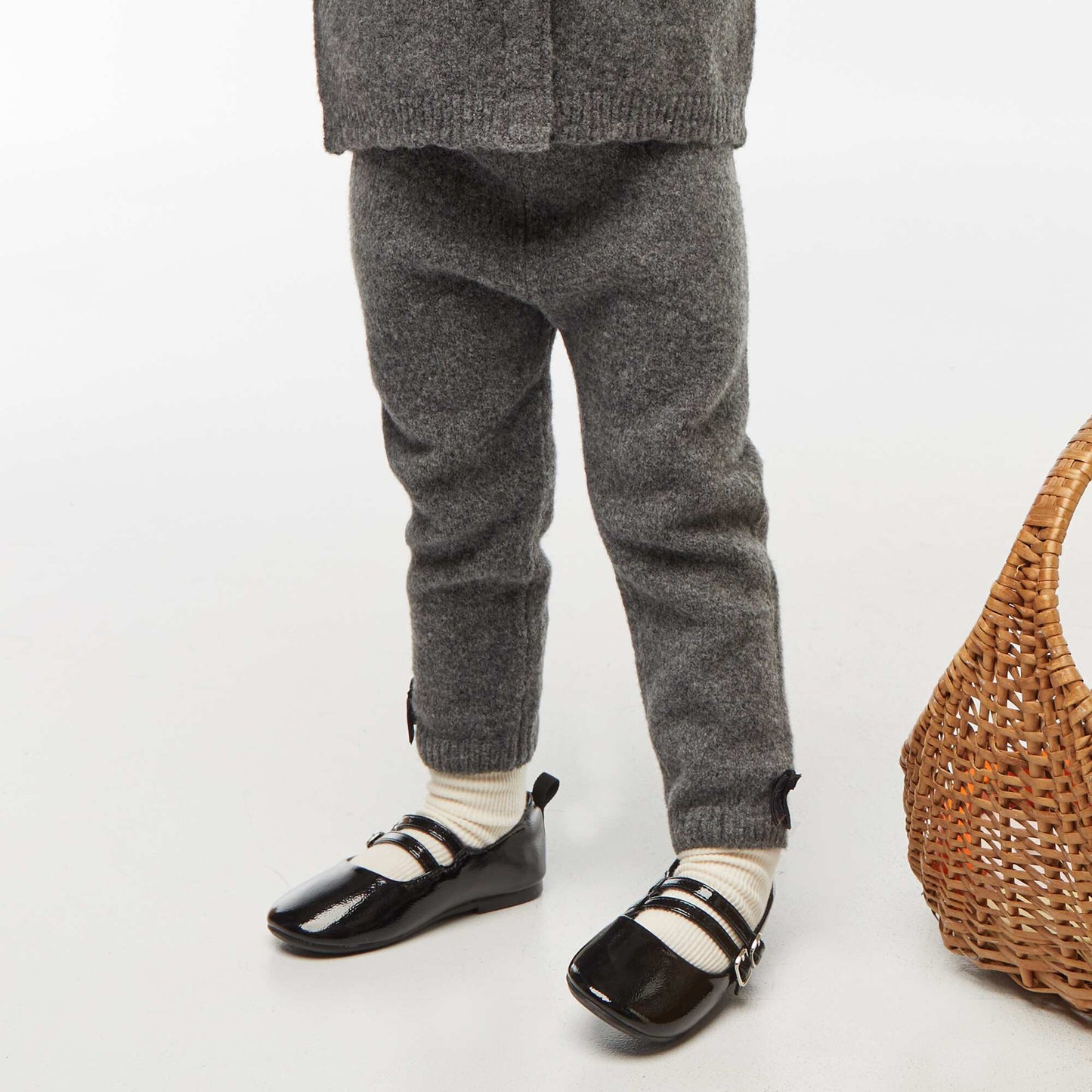 Legging en maille tricot GRIS