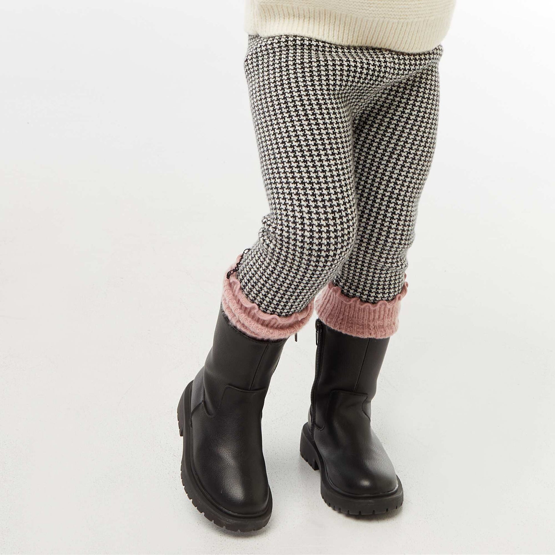 Legging en maille compact PIED DE POULE