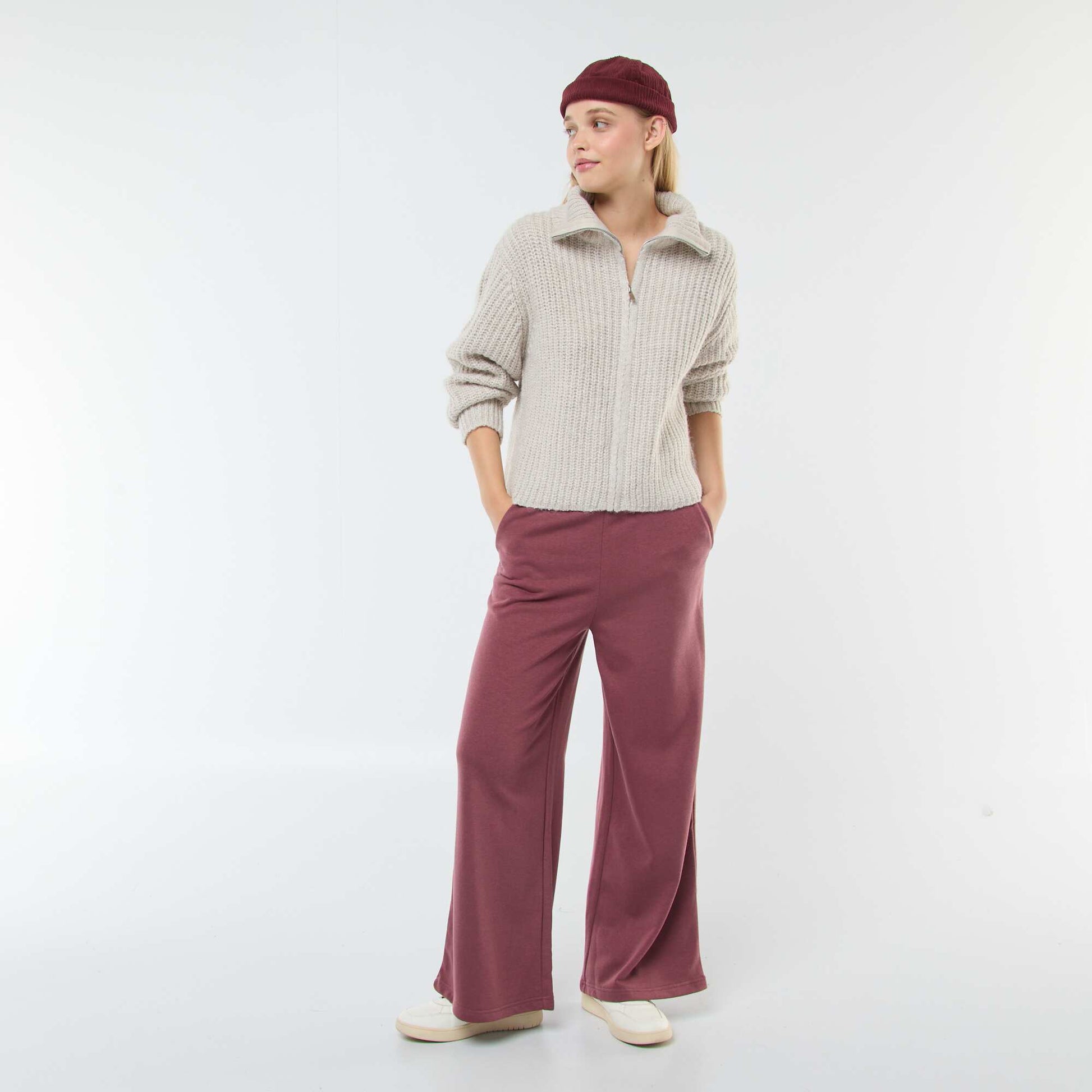 Pull col camionneur BEIGE