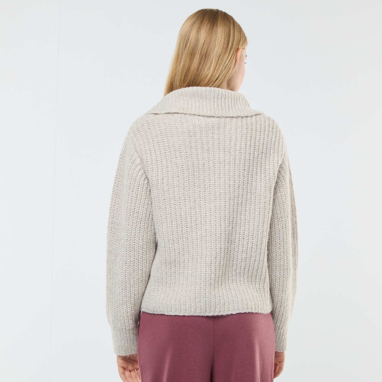 Pull col camionneur BEIGE