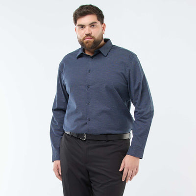 Chemise Homme Kiabi Bleu Marine Coton Slim Fit - Taille XS (T34), Occasion Très Bon état