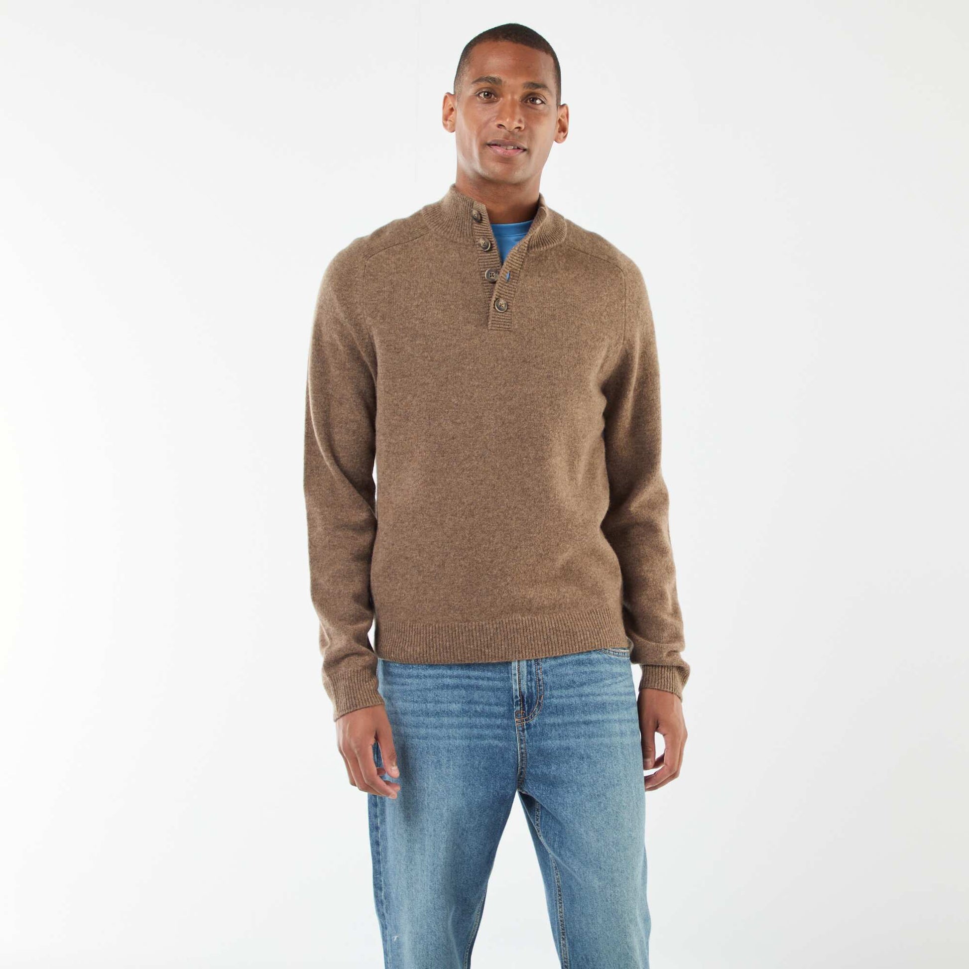 Pull à col camionneur BEIGE
