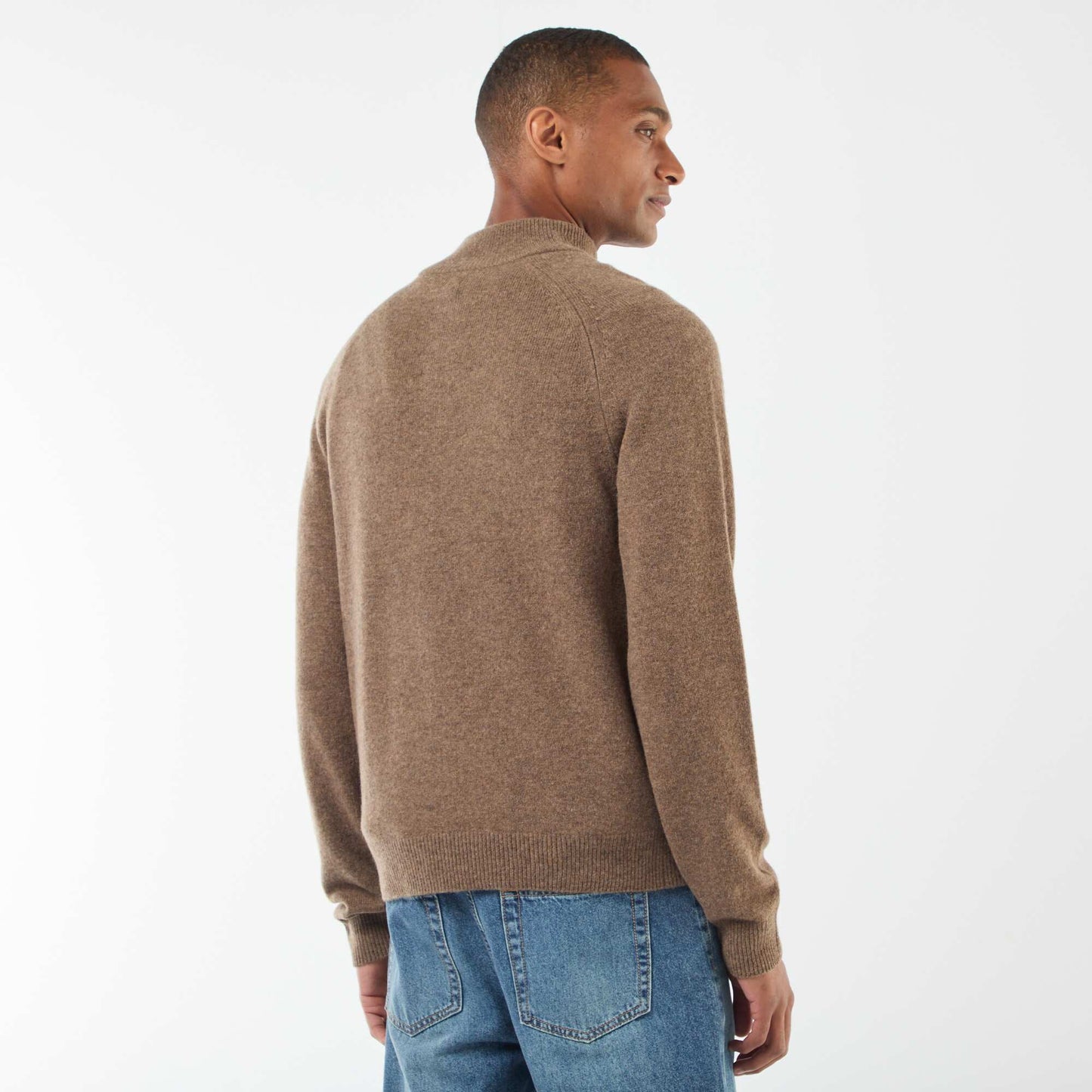 Pull à col camionneur BEIGE