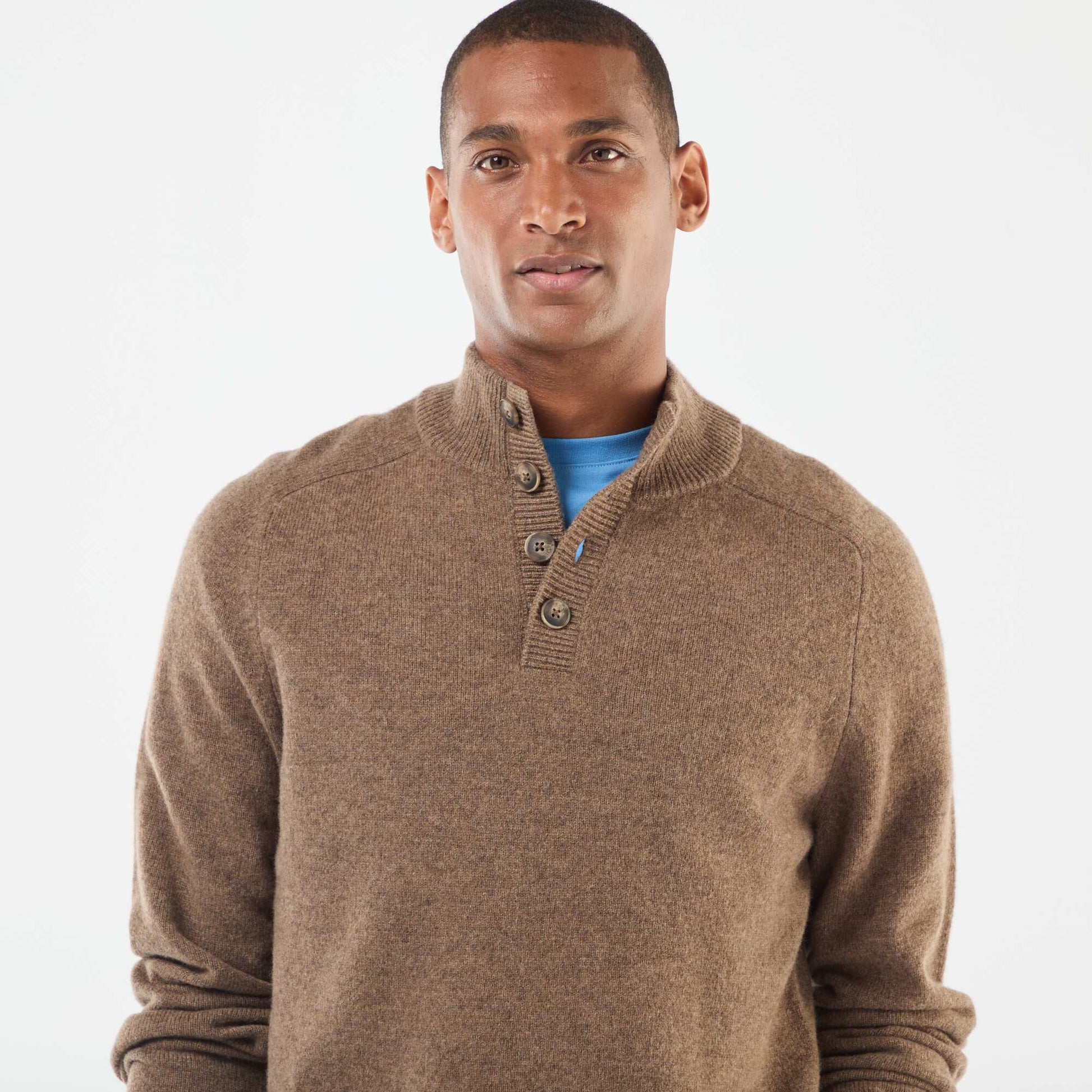 Pull à col camionneur BEIGE