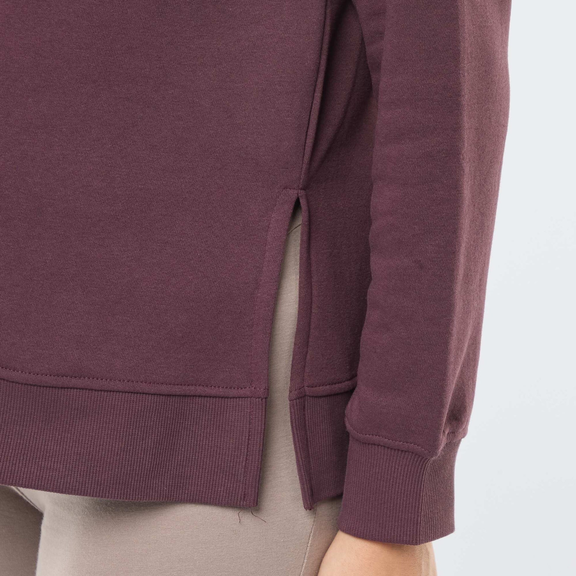 Sweat d'allaitement à message MARRON