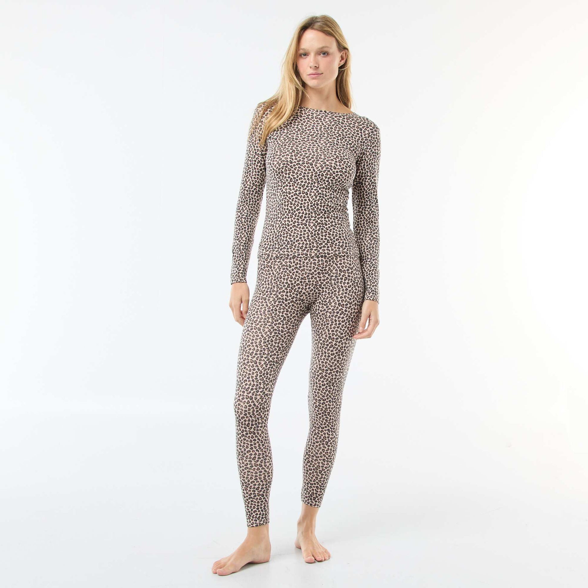 Legging stretch taille élastique BEIGE