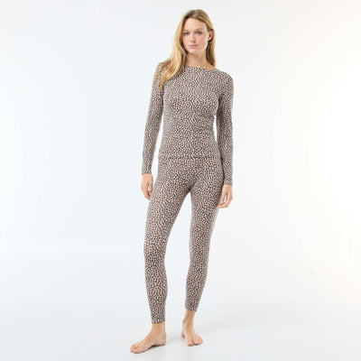 Legging stretch taille élastique BEIGE