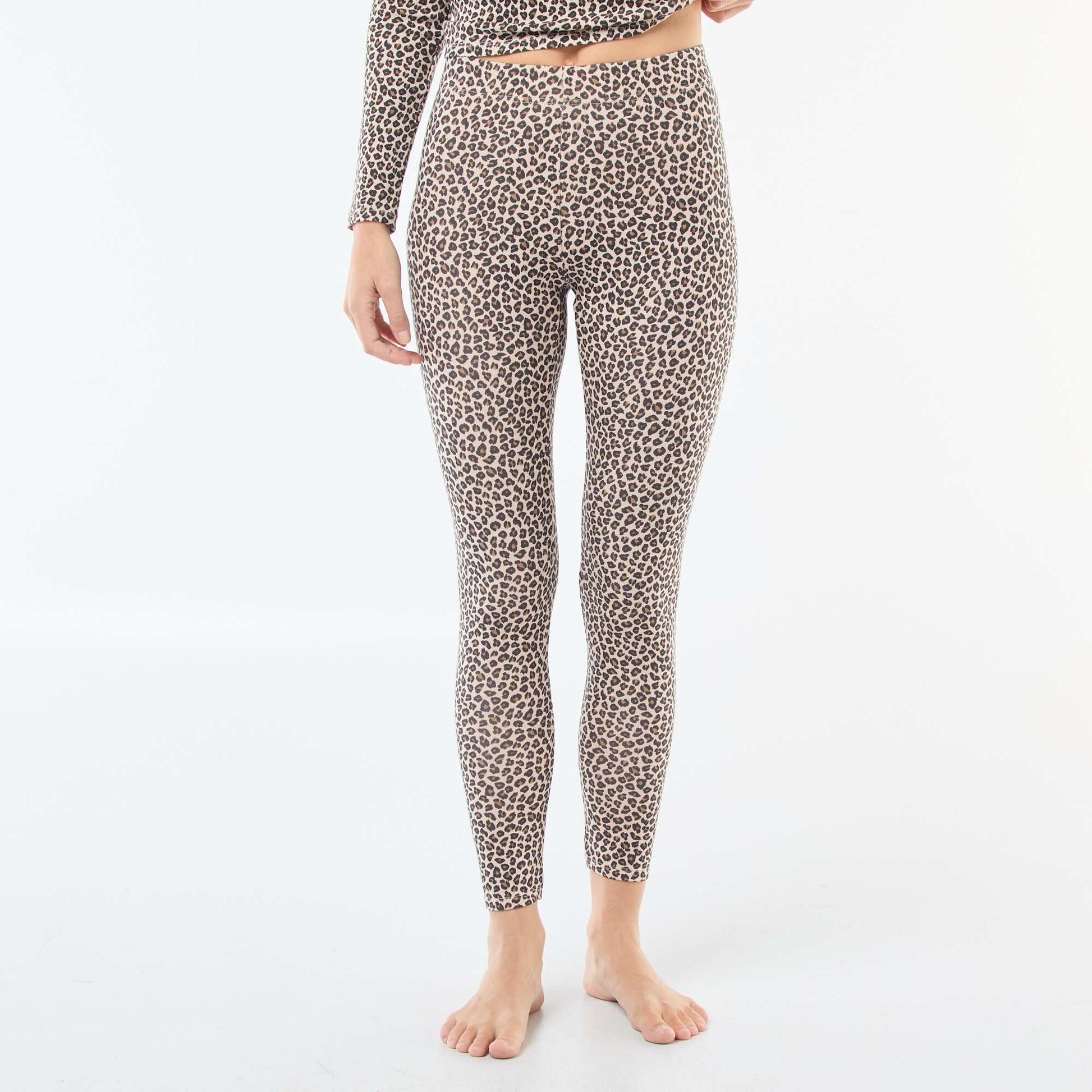 Legging stretch taille élastique BEIGE