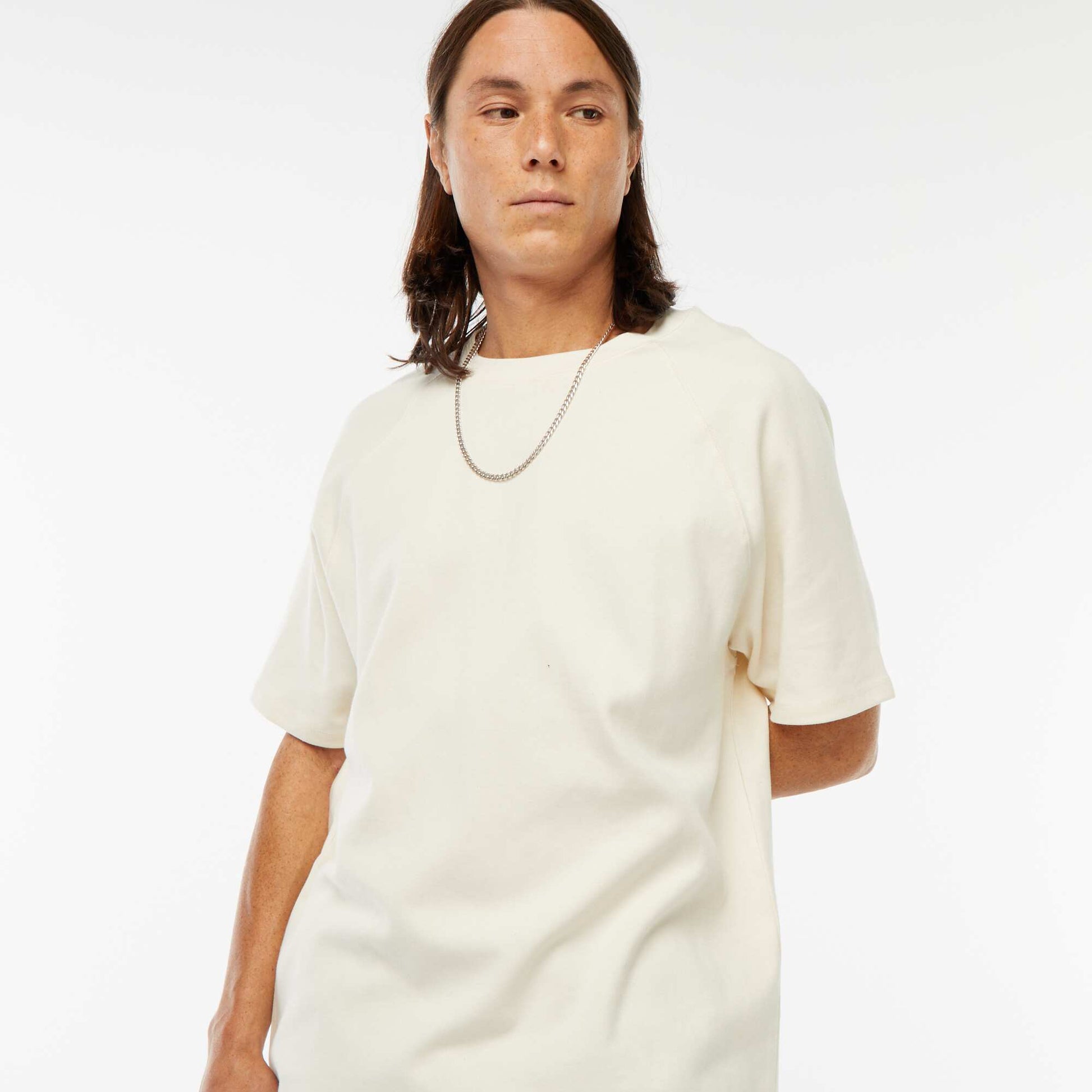 T-shirt manches courtes uni comfort fit BLANC