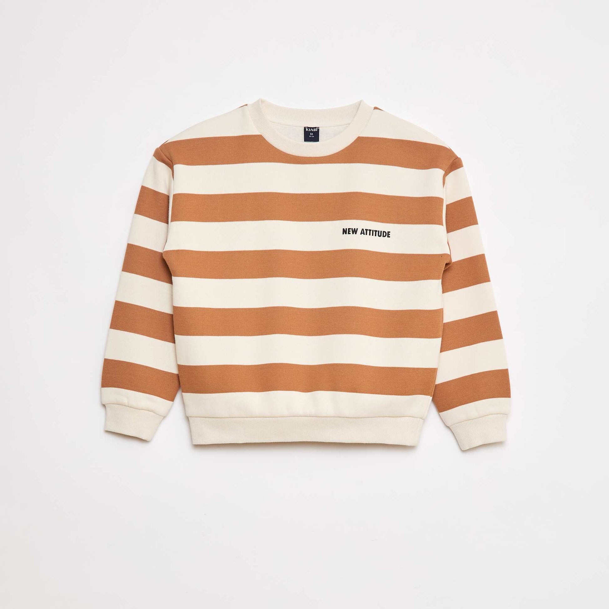 Sweat à col rond imprimé BEIGE