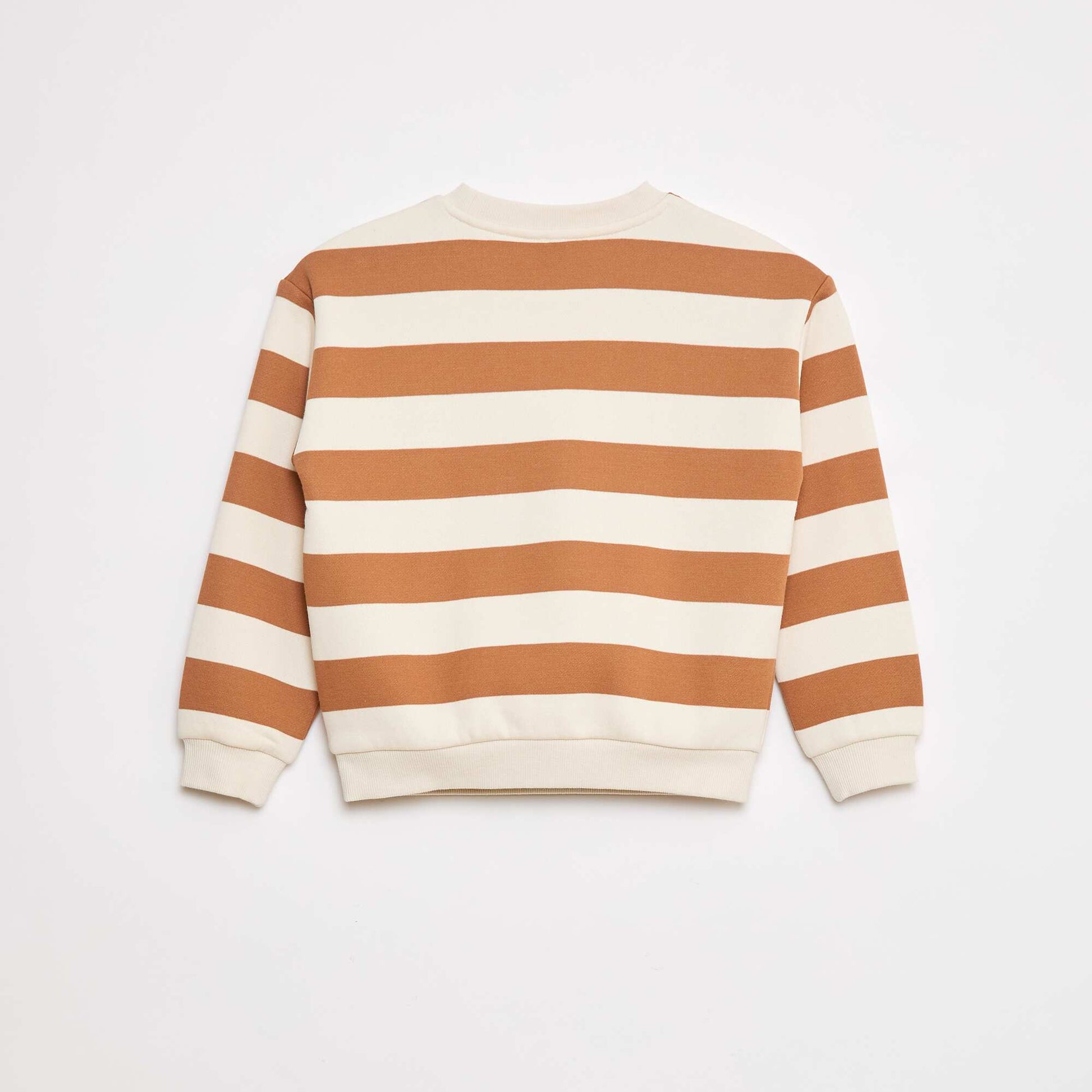 Sweat à col rond imprimé BEIGE