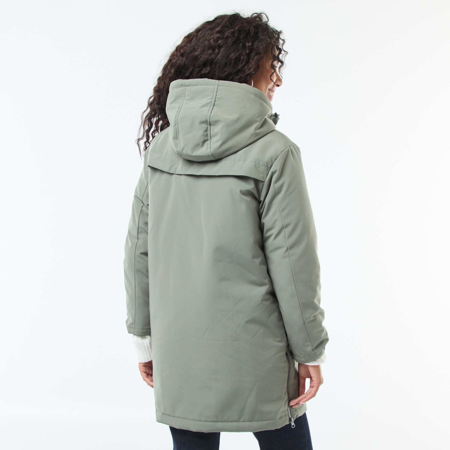 Parka 3-en-1 déperlante avec doublure chaude amovible VERT