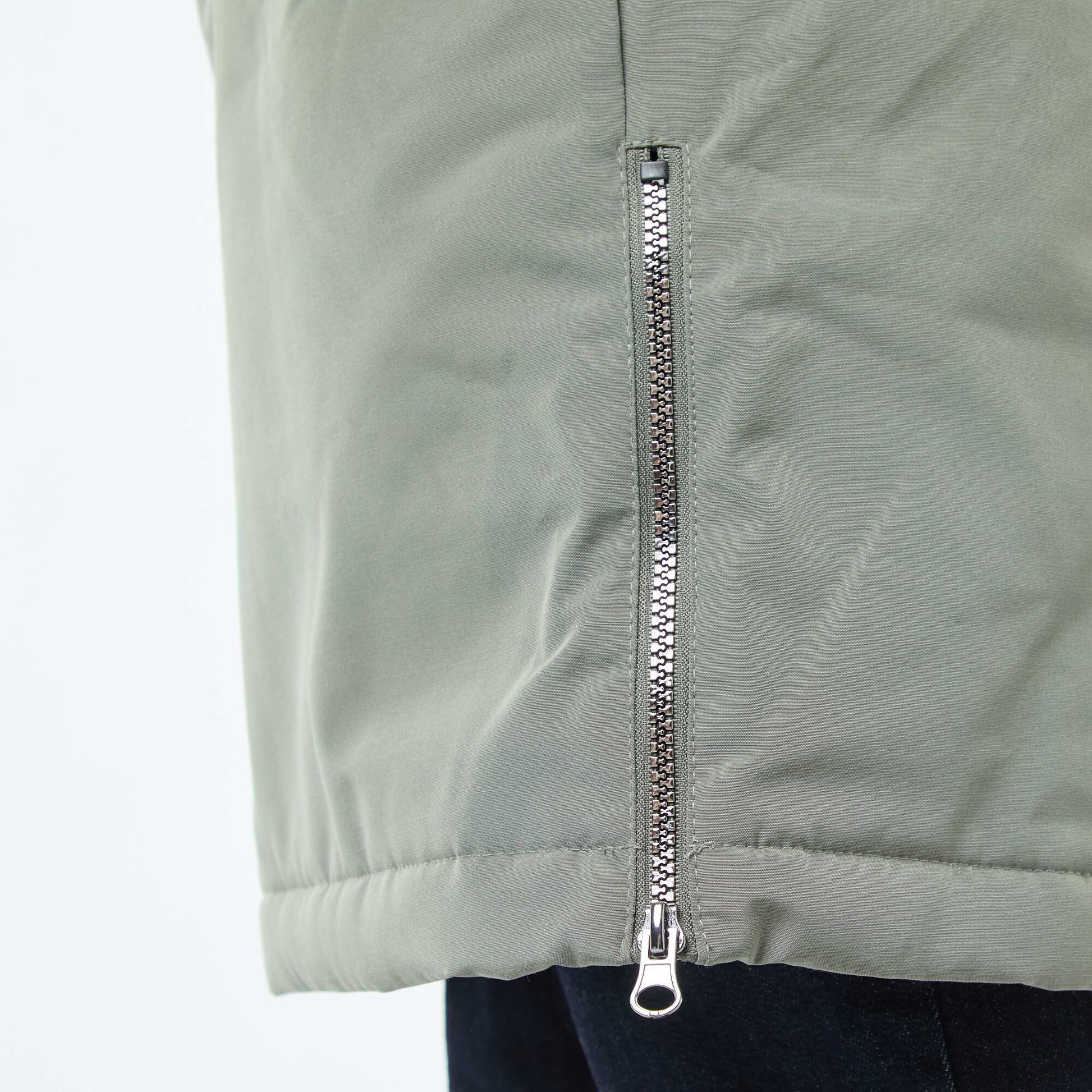 Parka 3-en-1 déperlante avec doublure chaude amovible VERT