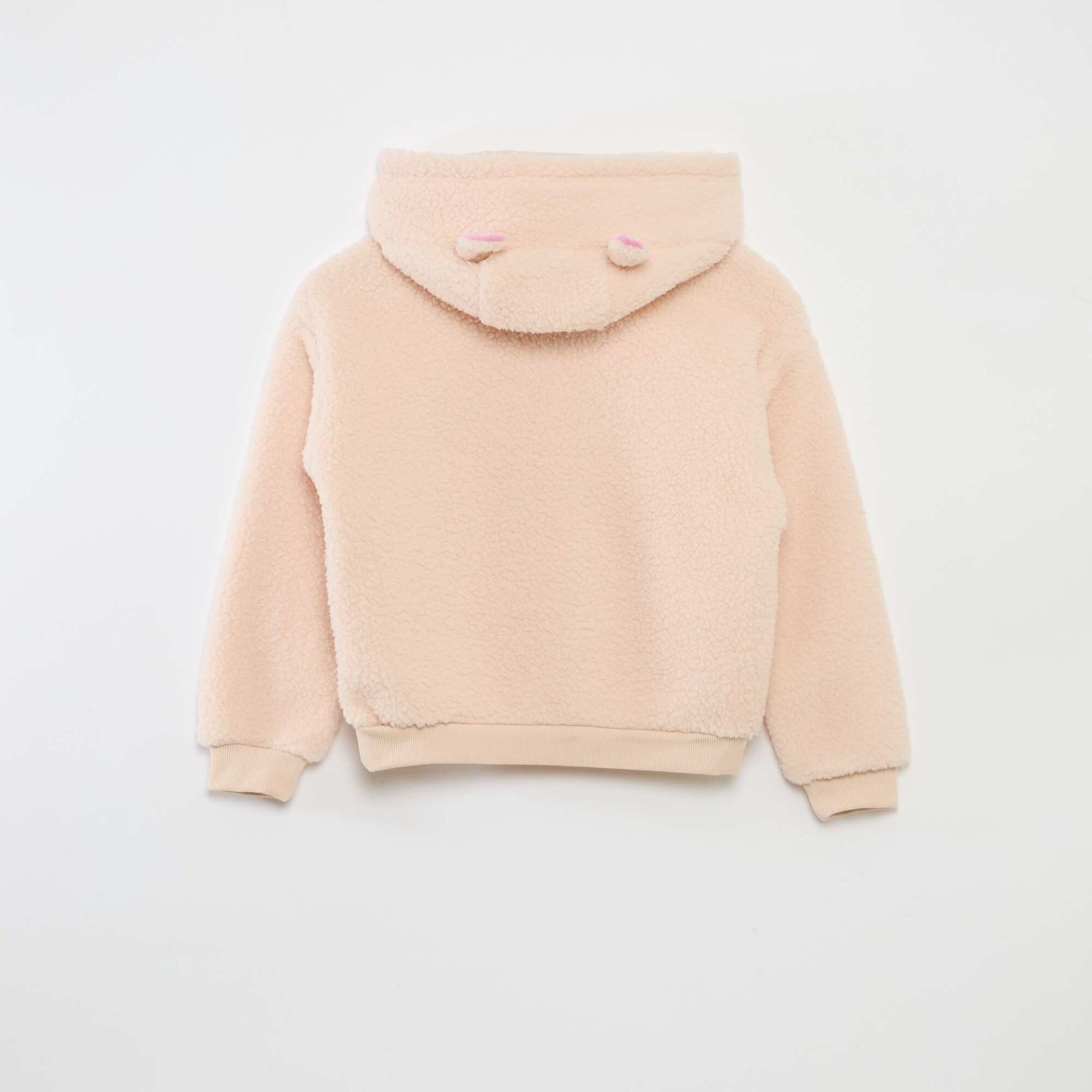 Sweat en polaire 'Stitch' avec capuche à oreilles ROSE