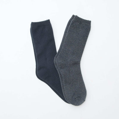 Lot de 2 paires de chaussettes unies GRIS