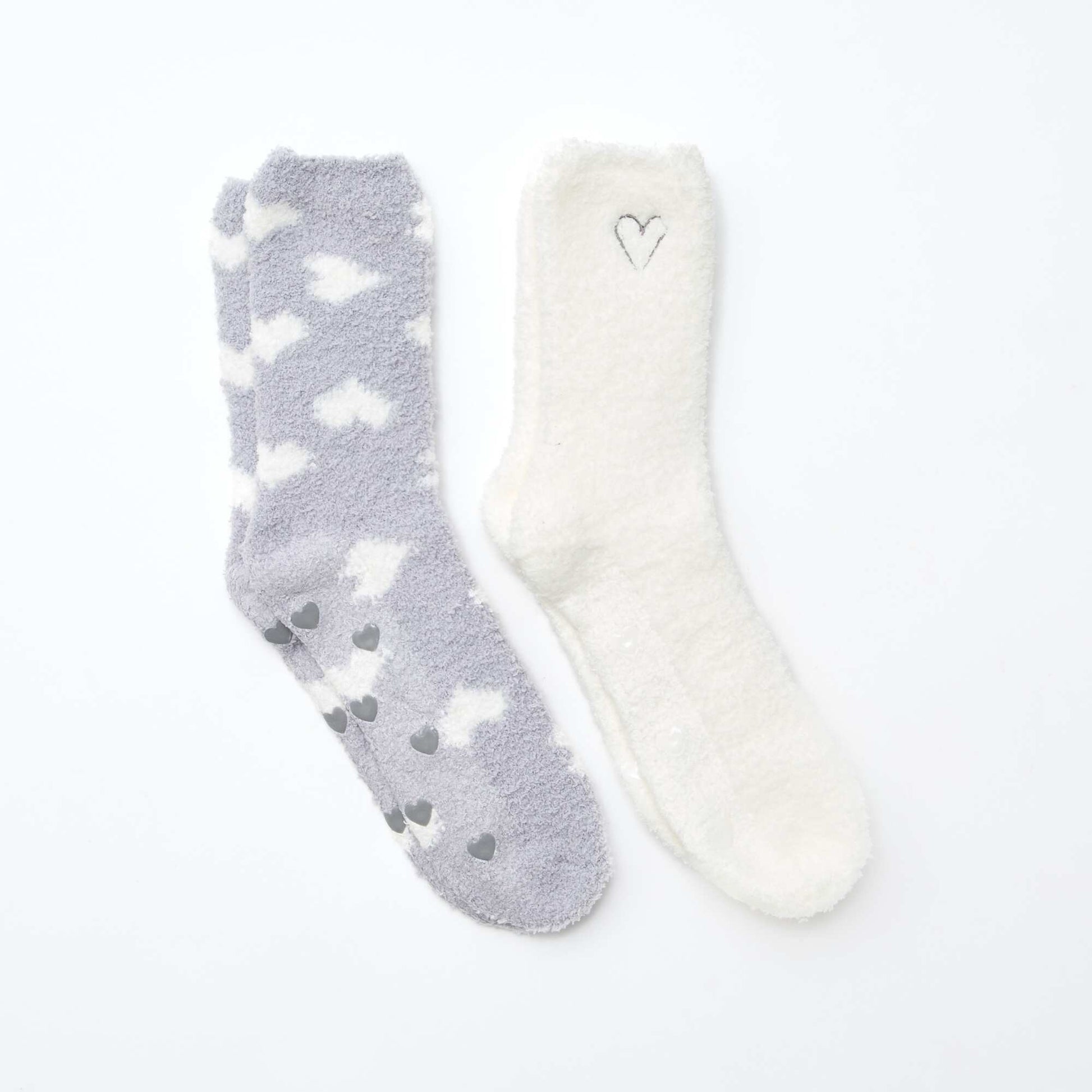 Lot de 2 paires de chaussettes chaudes GRIS