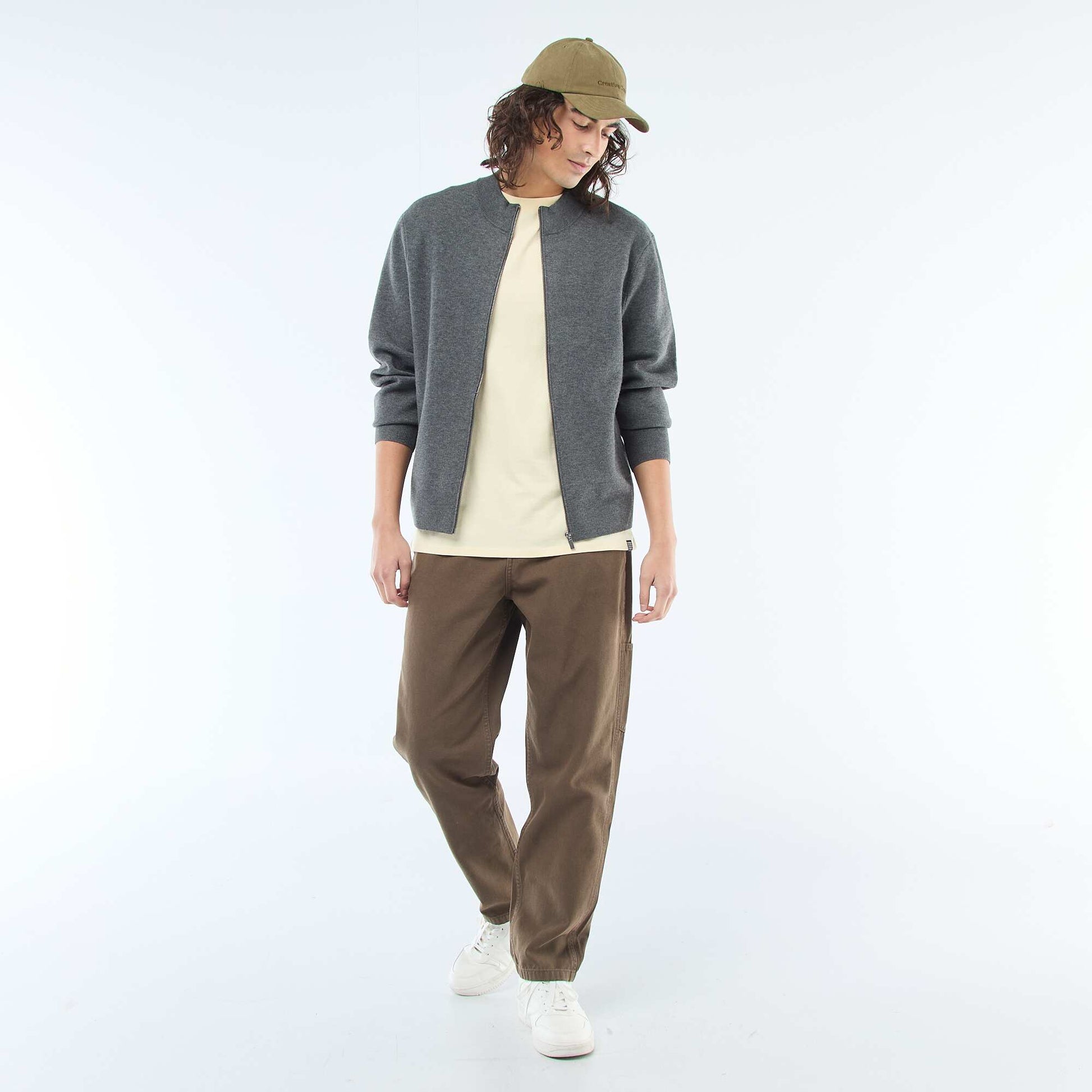 Pantalon style carpenter MARRON