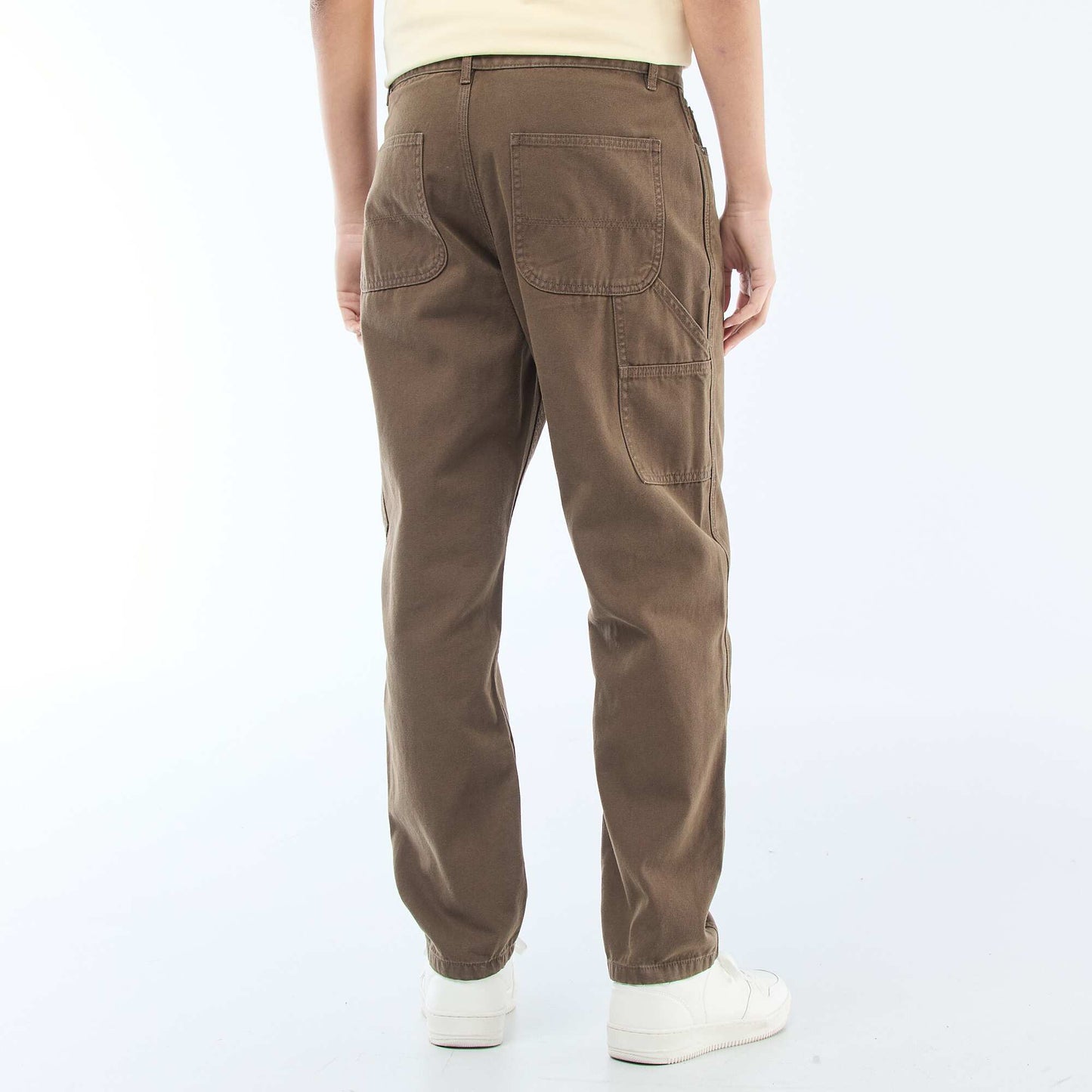 Pantalon style carpenter MARRON