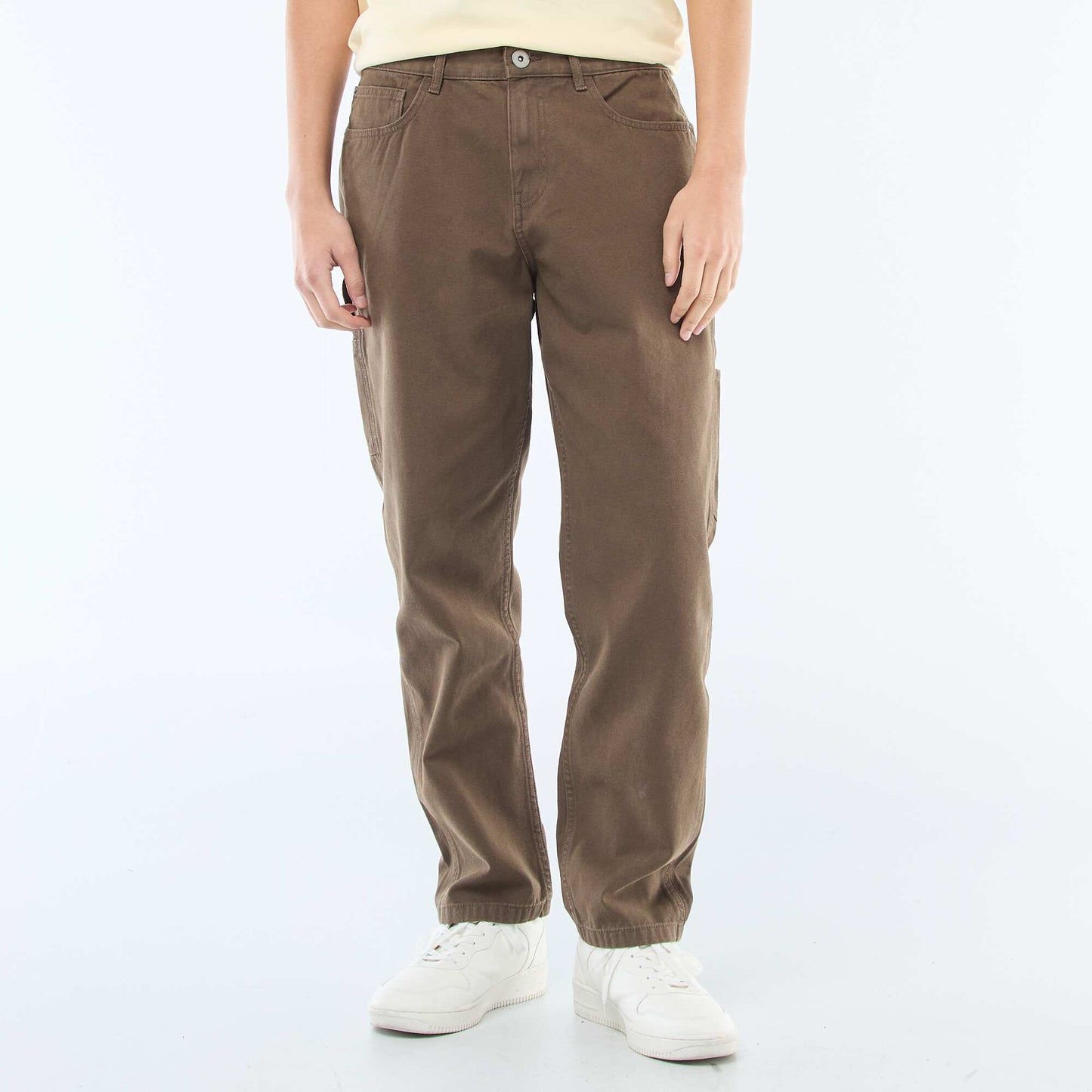 Pantalon style carpenter MARRON