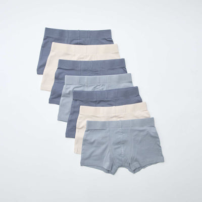 Lot de 7 boxers en coton BEIGE